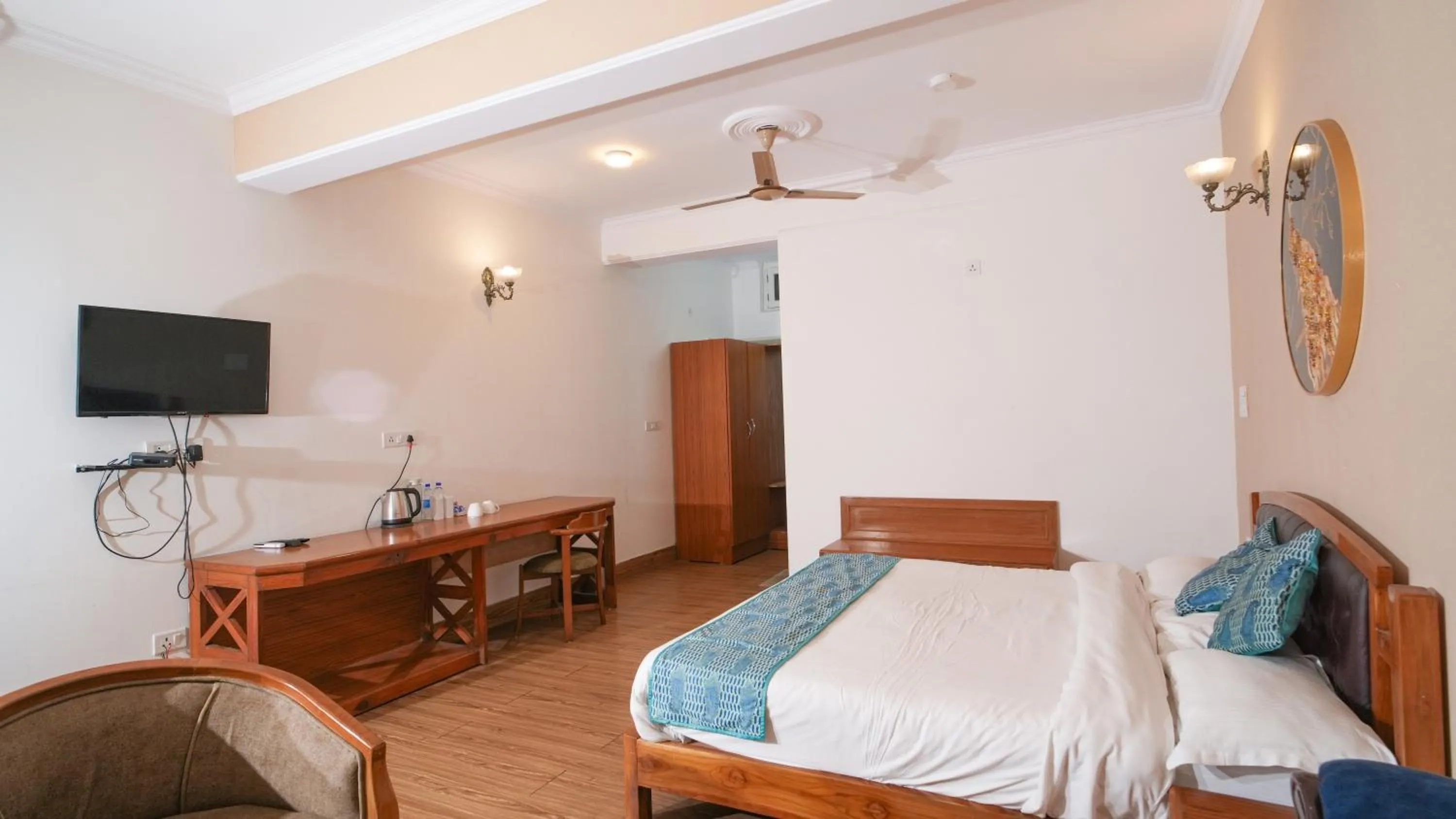 Bed in Neelesh Inn- A Luxury Lake View Hotel- 20 kms from Nainital