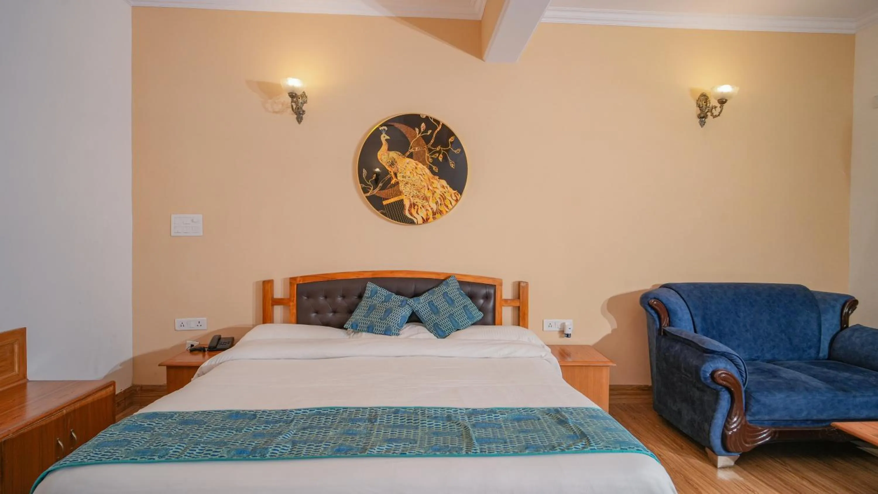 Bed in Neelesh Inn- A Luxury Lake View Hotel- 20 kms from Nainital