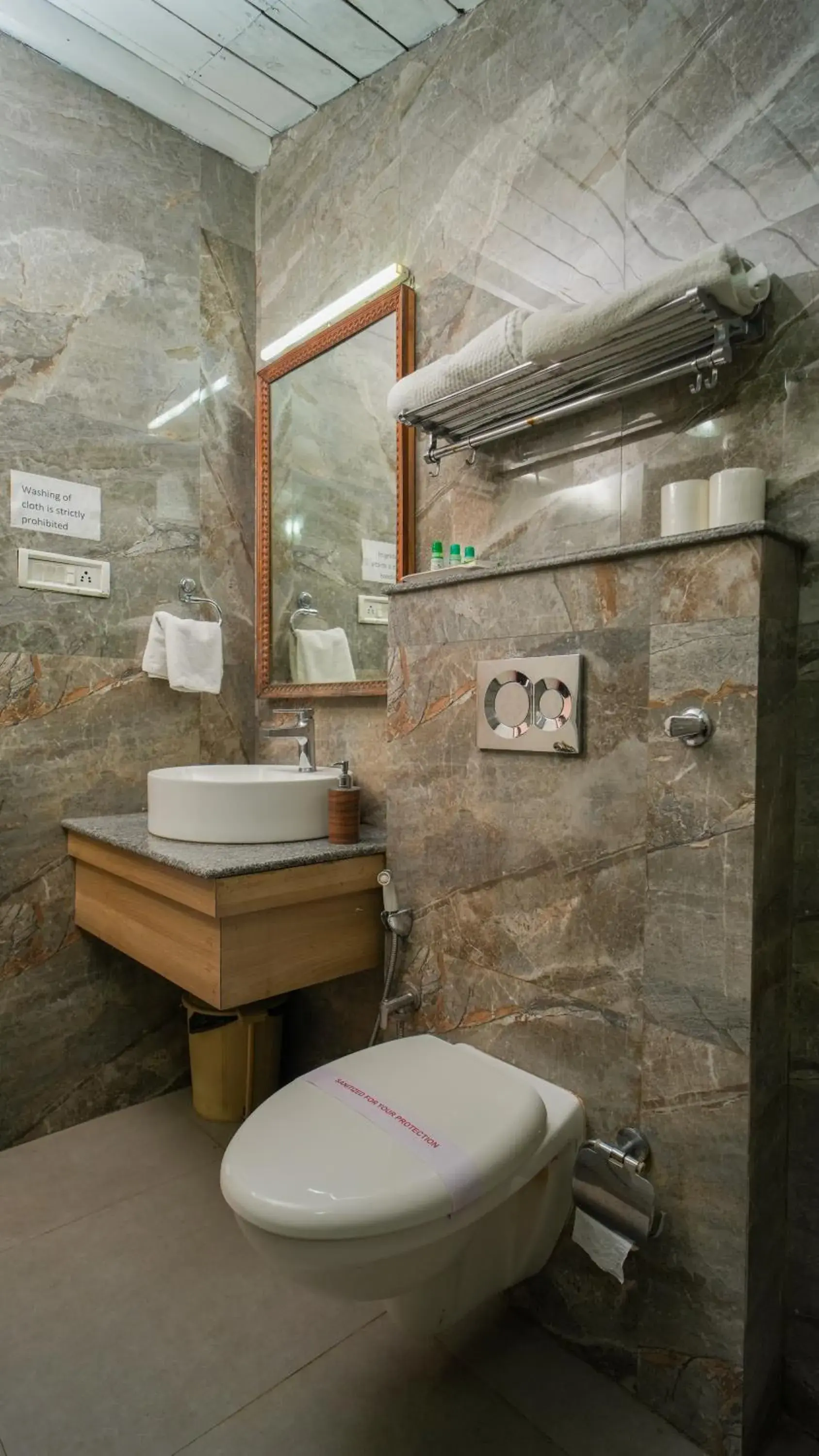 Toilet in Neelesh Inn- A Luxury Lake View Hotel- 20 kms from Nainital Toilet in Neelesh Inn- A Luxury Lake View Hotel- 20 kms from Nainital