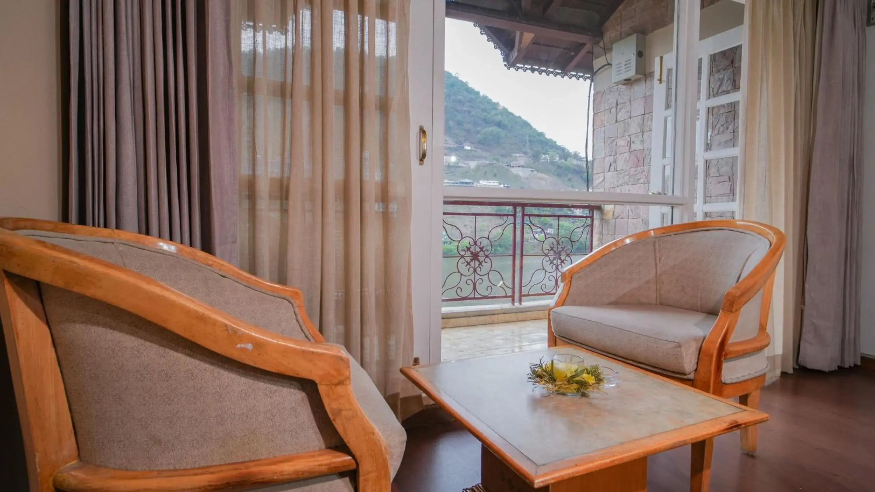 Balcony/Terrace in Neelesh Inn- A Luxury Lake View Hotel- 20 kms from Nainital Balcony/Terrace in Neelesh Inn- A Luxury Lake View Hotel- 20 kms from Nainital