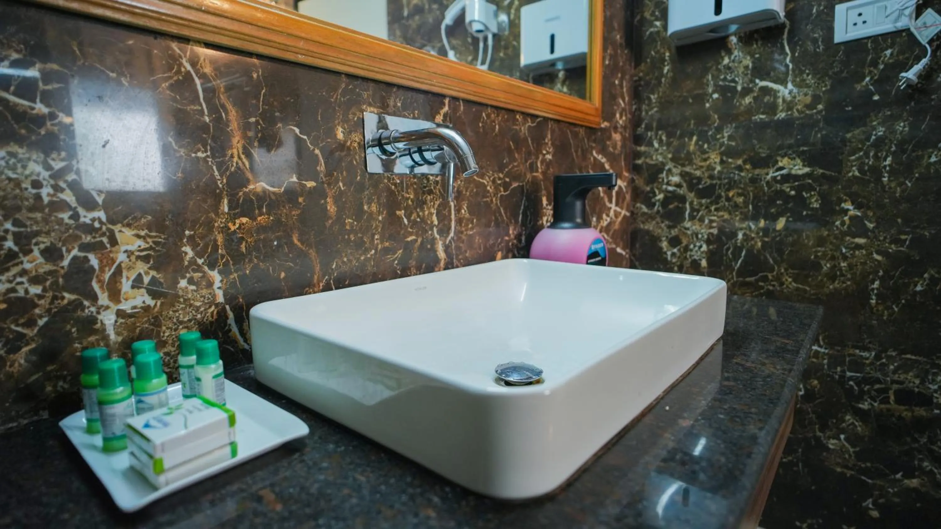 Bathroom in Neelesh Inn- A Luxury Lake View Hotel- 20 kms from Nainital