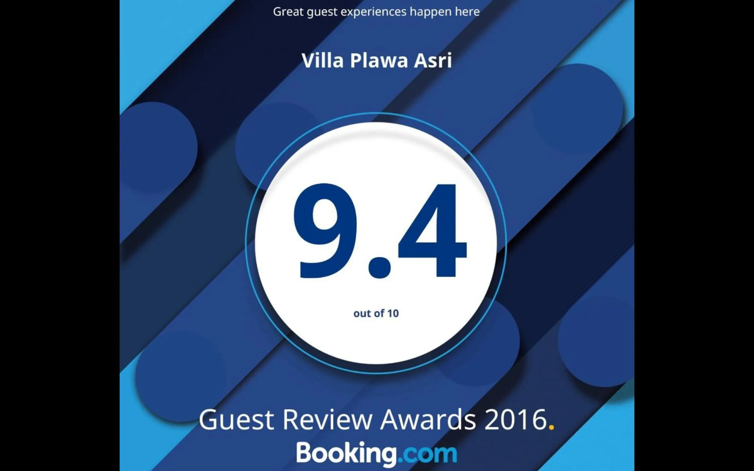 Certificate/Award in Villa Plawa Asri