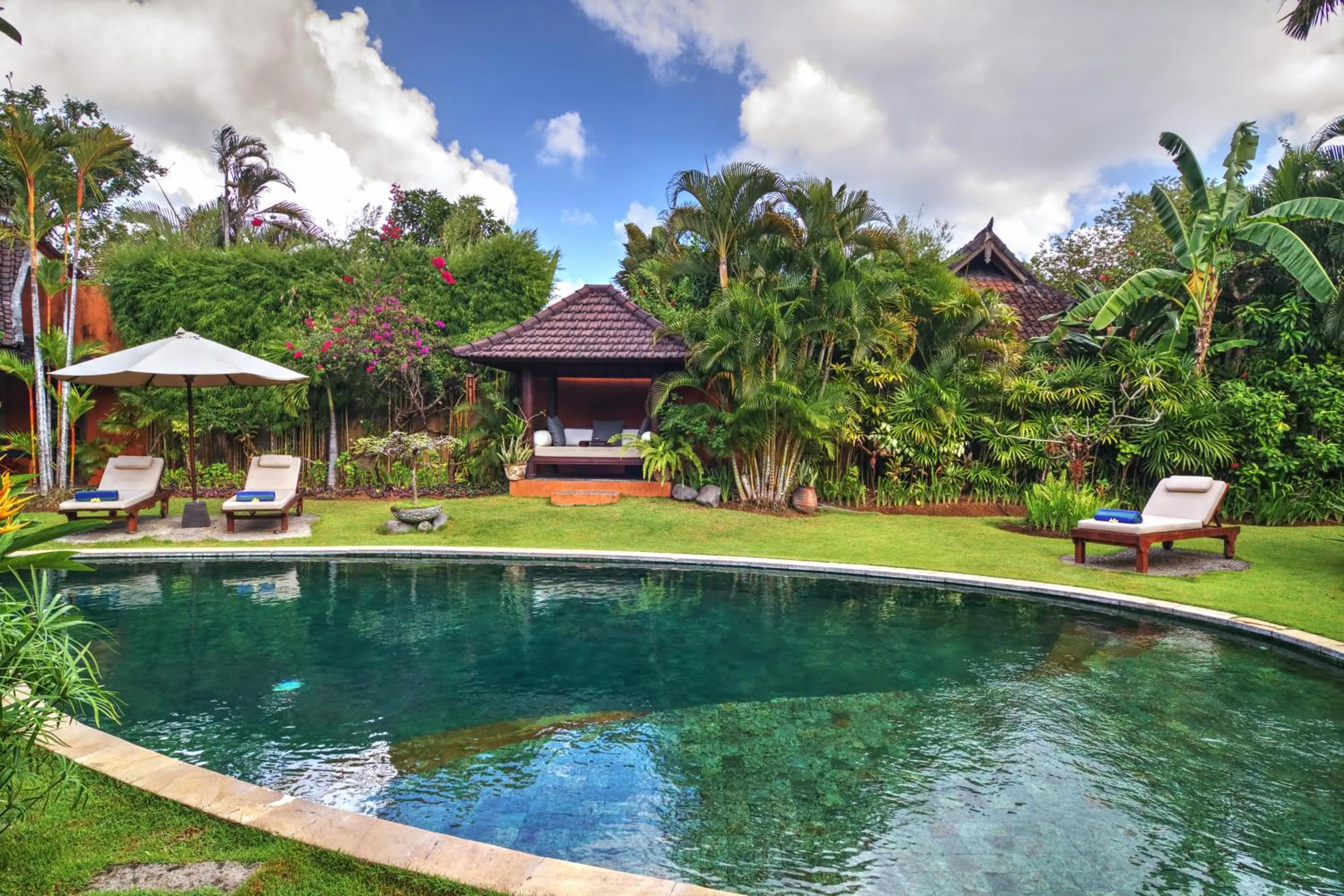 Pool view in Villa Plawa Asri