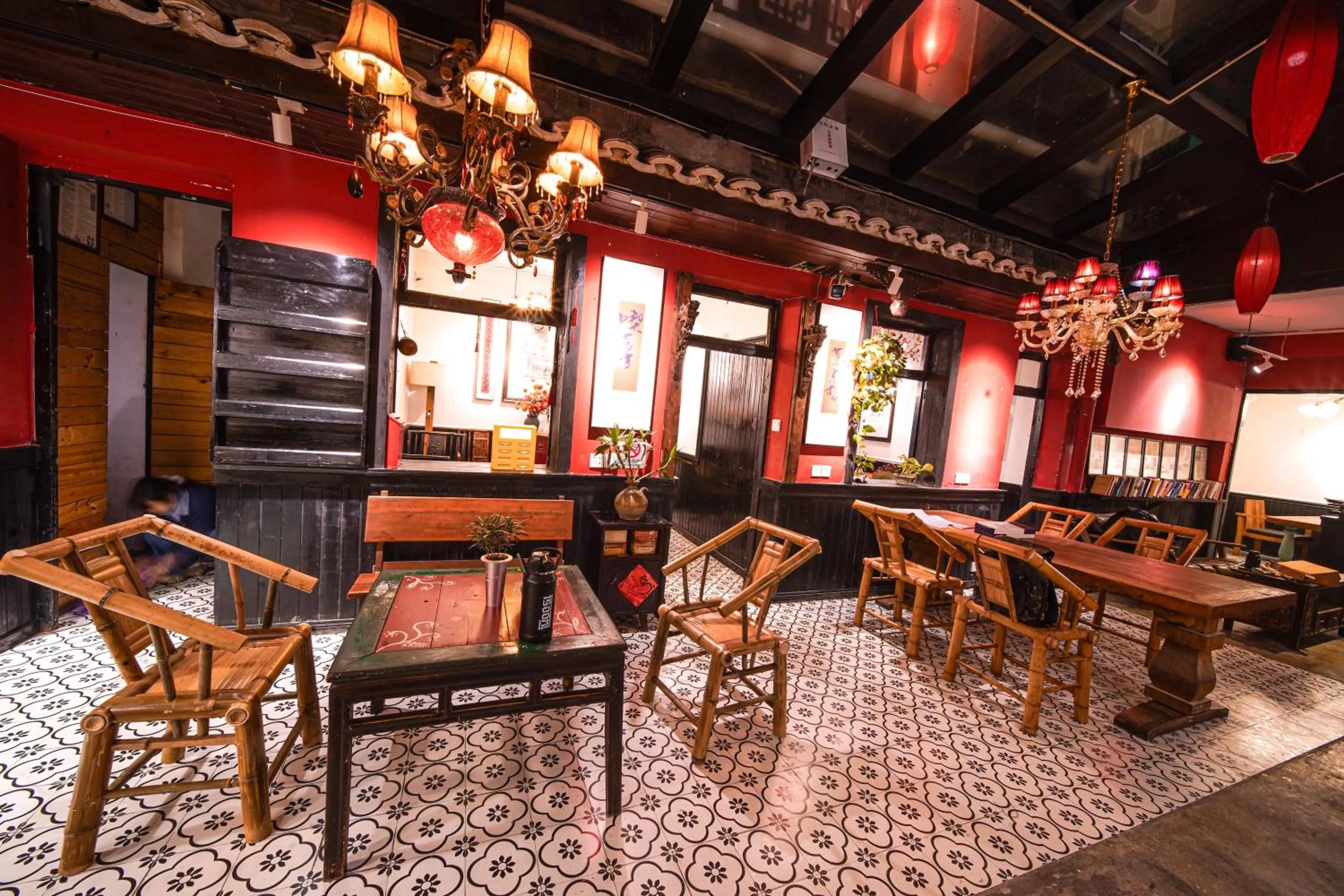 Lobby or reception in POSHPACKER - Chengdu Mix Hostel - Cicada Zen Yard