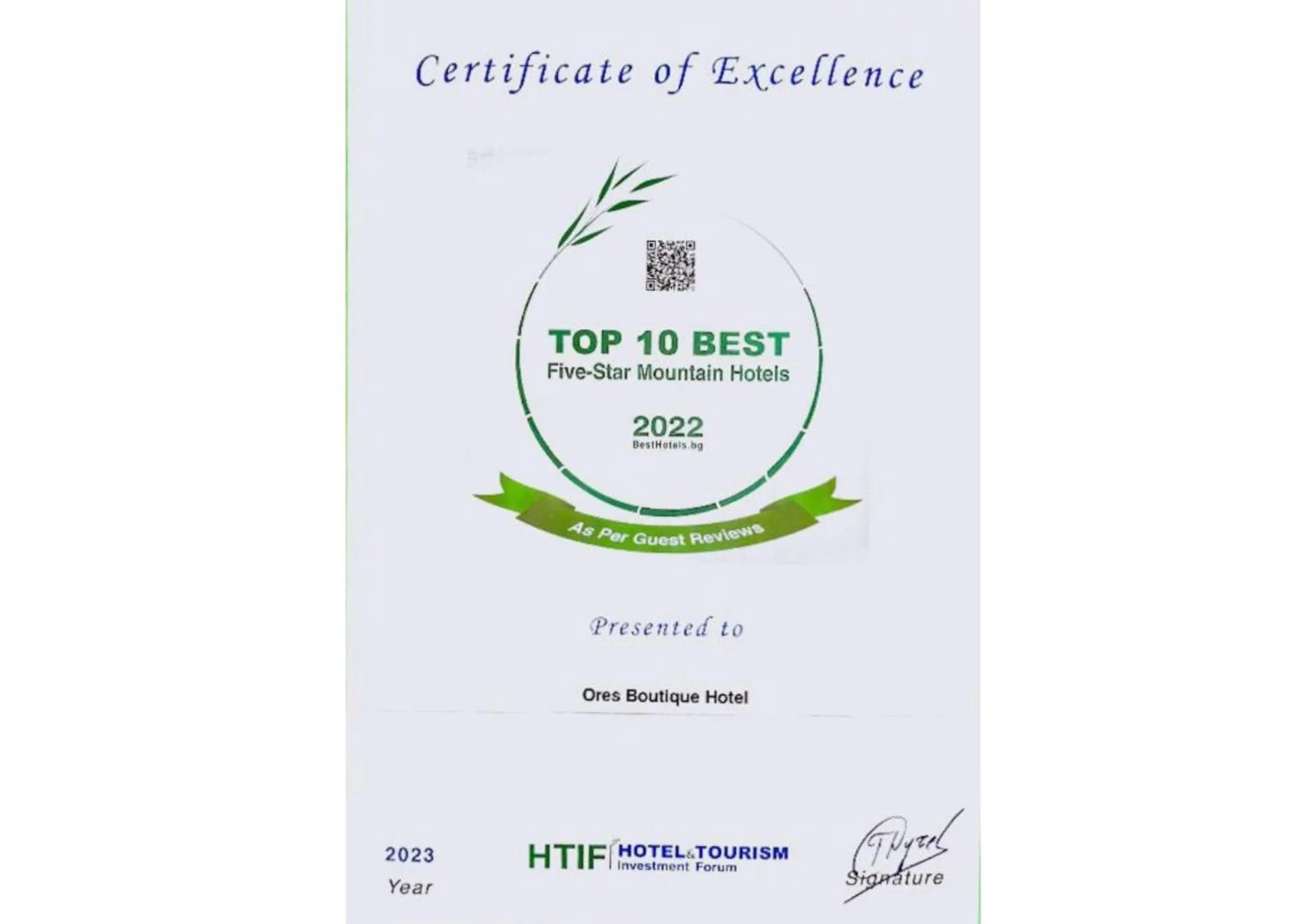 Property logo or sign in Ores Boutique Hotel