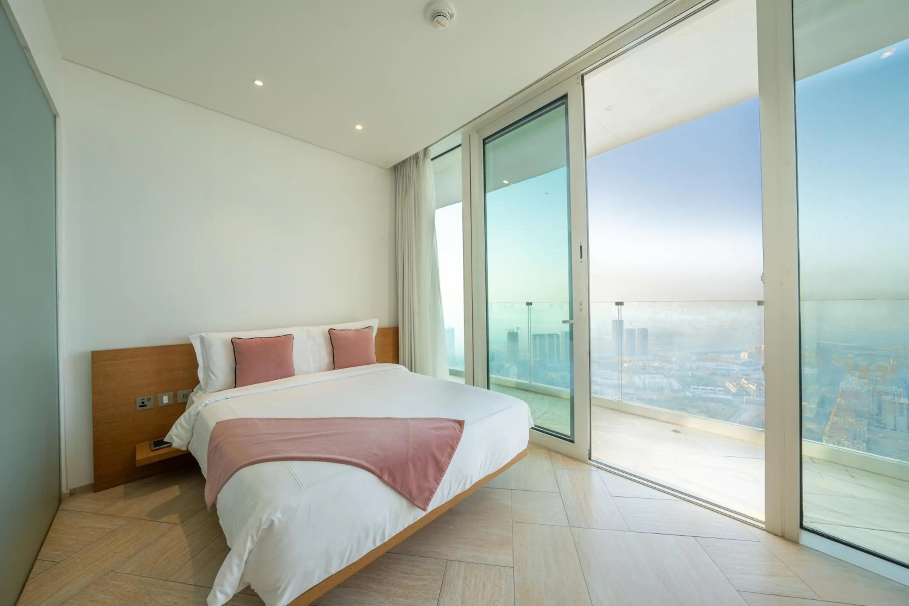 View (from property/room), Bed in FIVE Jumeirah Village