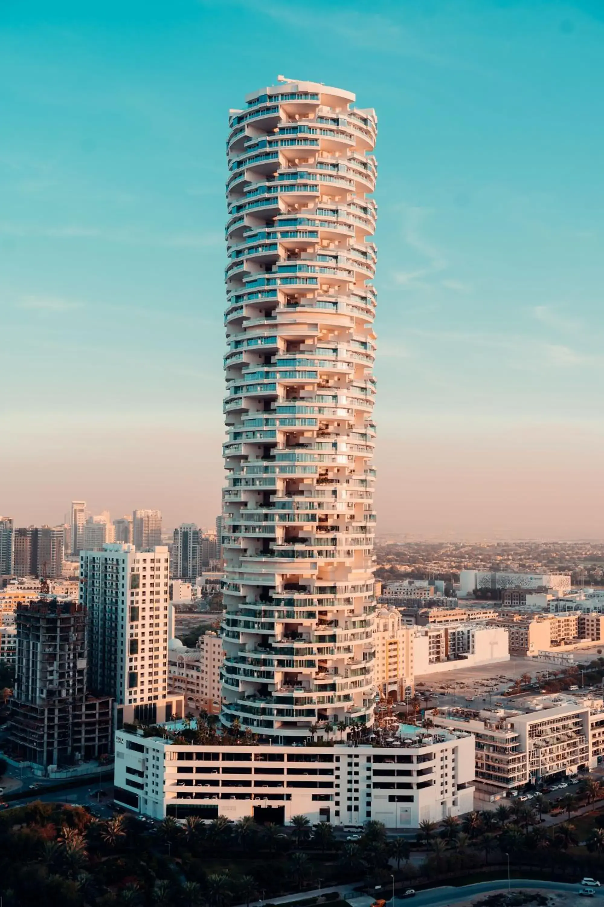 Property building in FIVE Jumeirah Village Property building in FIVE Jumeirah Village