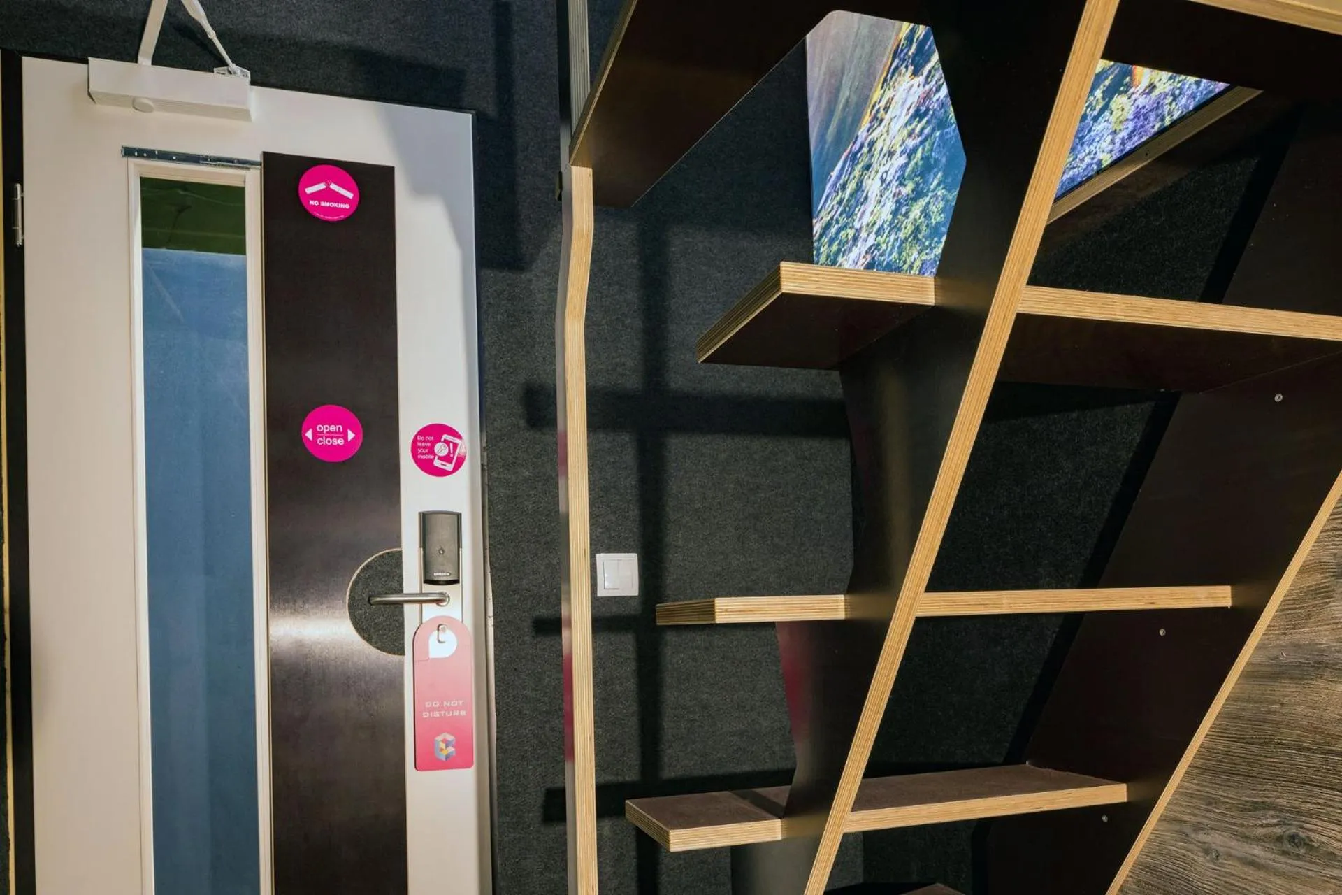 Decorative detail in BoxHotel Hannover