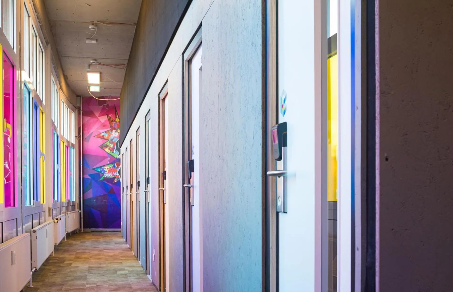 Decorative detail in BoxHotel Hannover