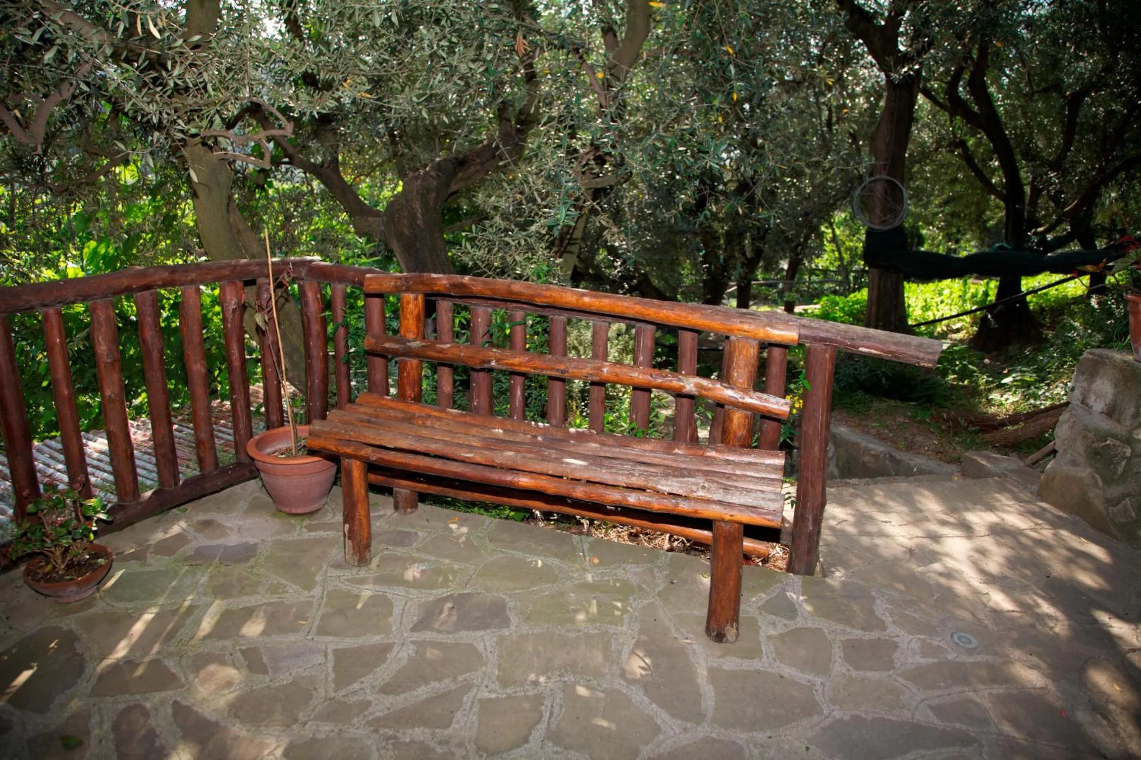 Patio in Agriturismo La Lobra