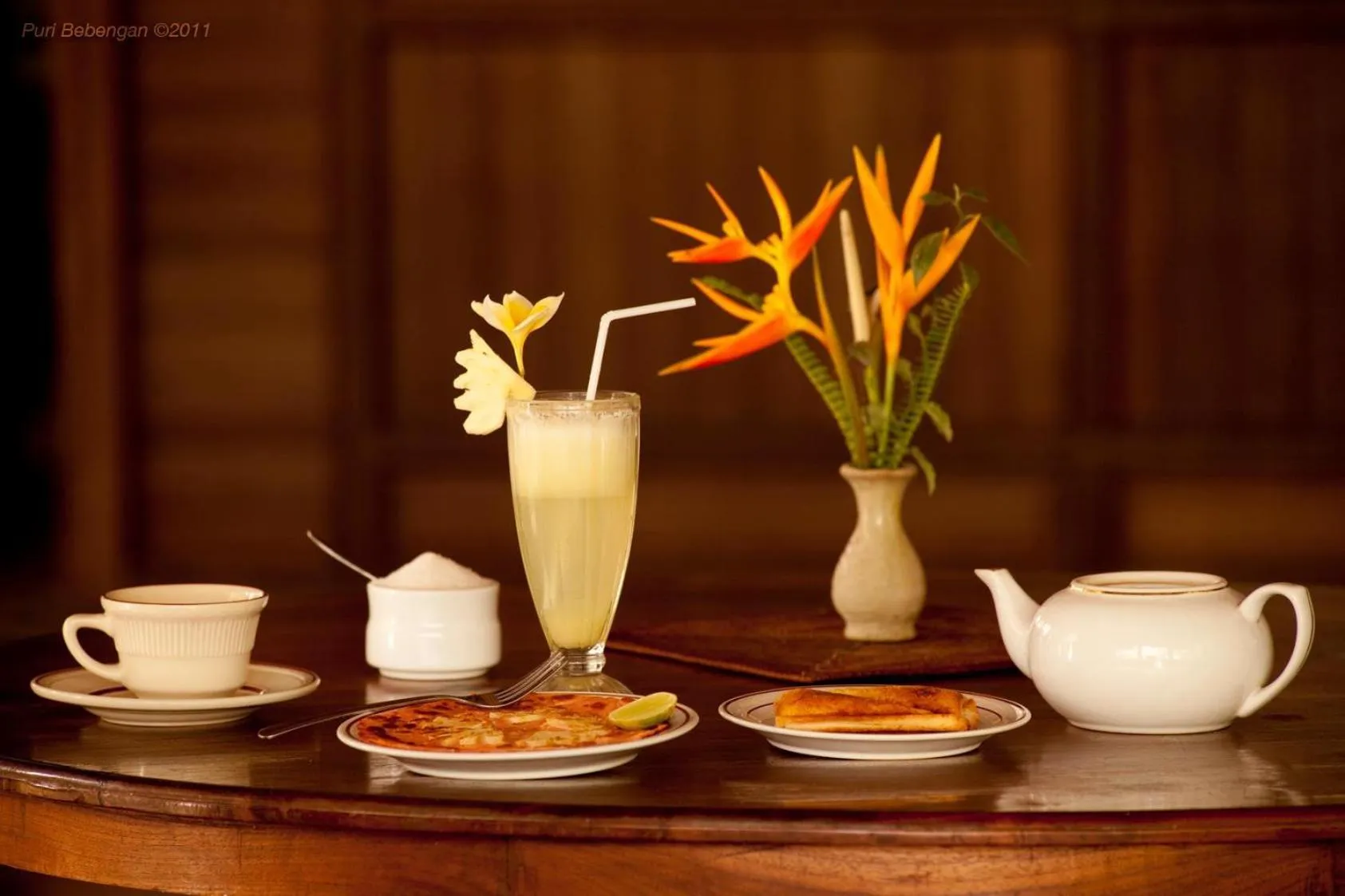 Food and drinks in Puri Bebengan Bungalows