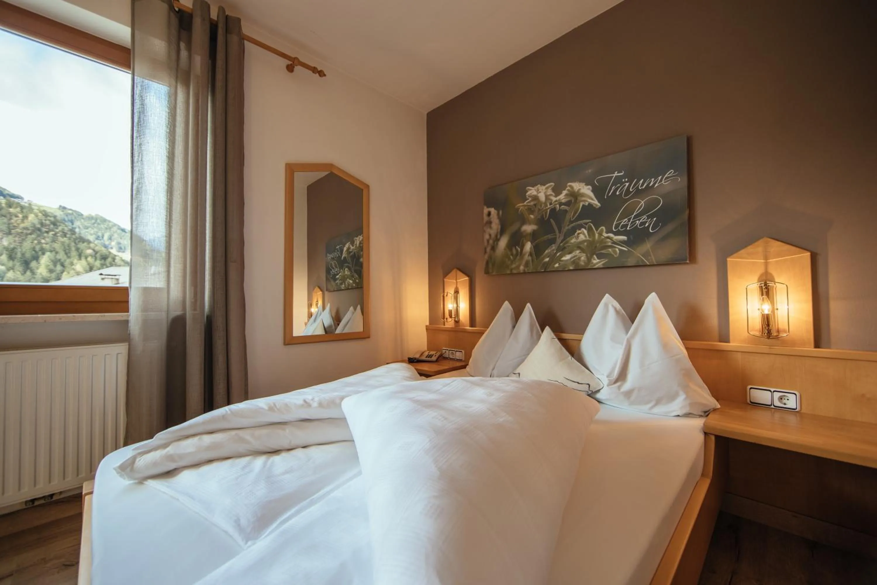 Bed in Hotel Wildschütz