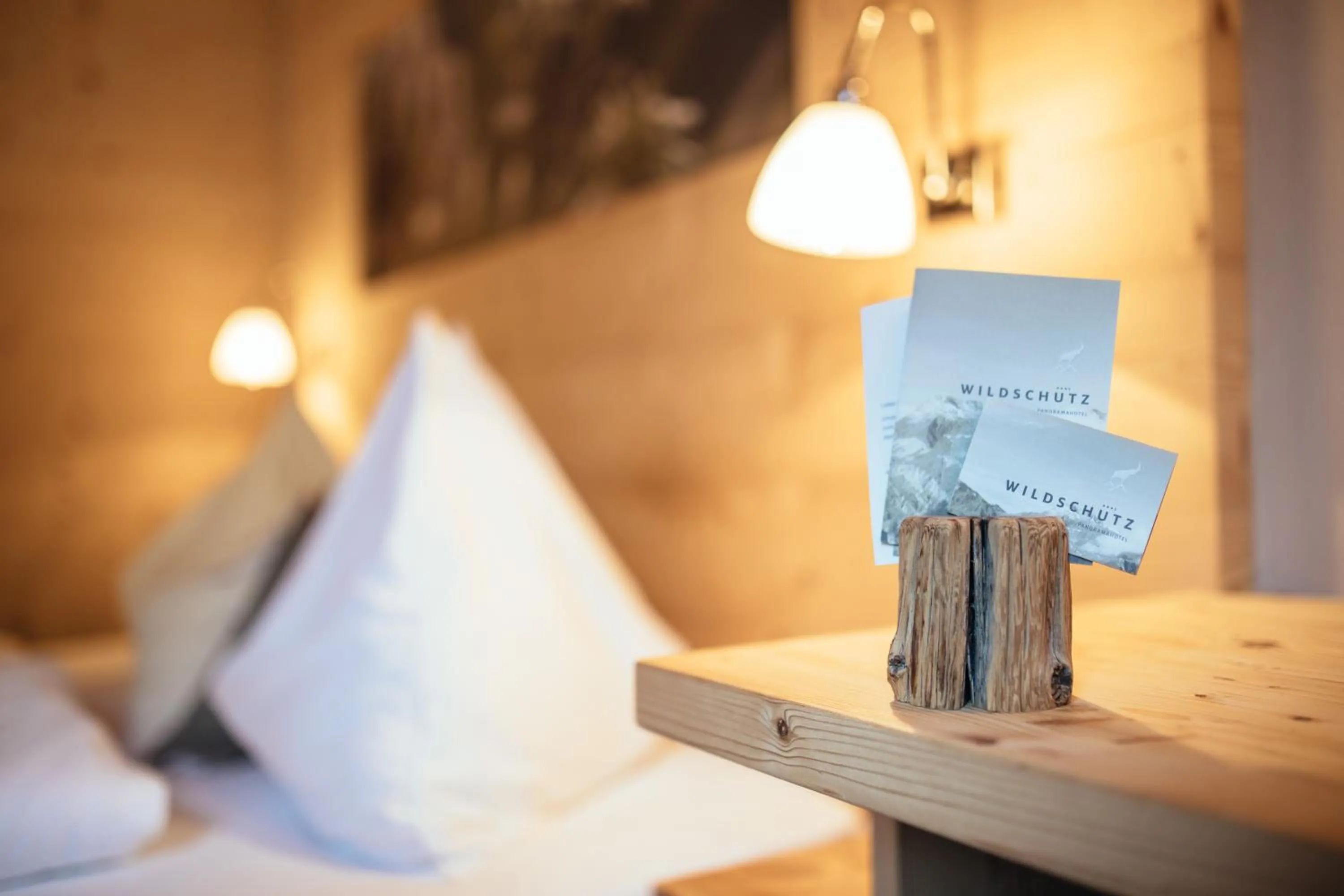 Decorative detail, Bed in Hotel Wildschütz