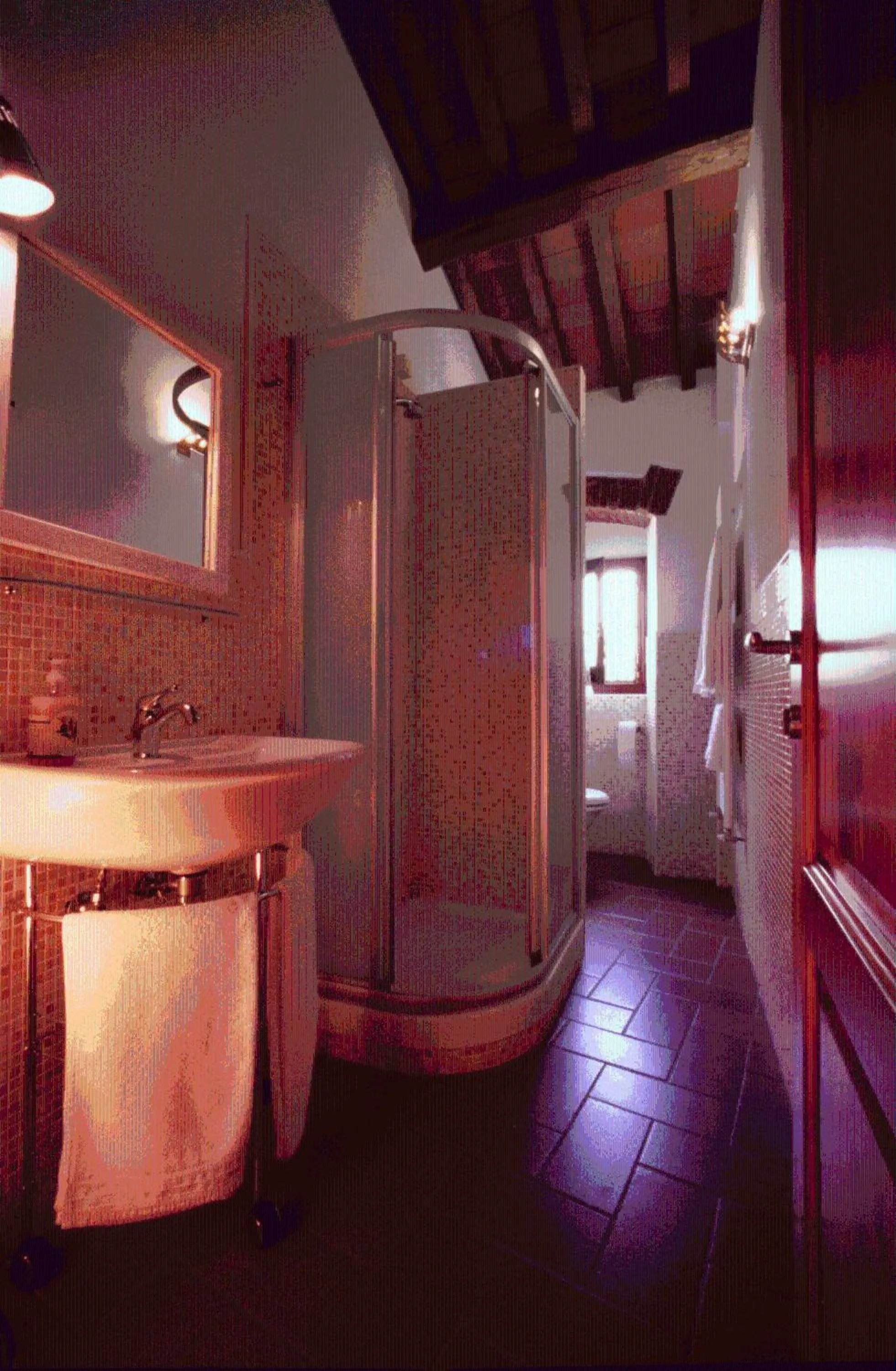 Bathroom, Bed in B&B Eridu