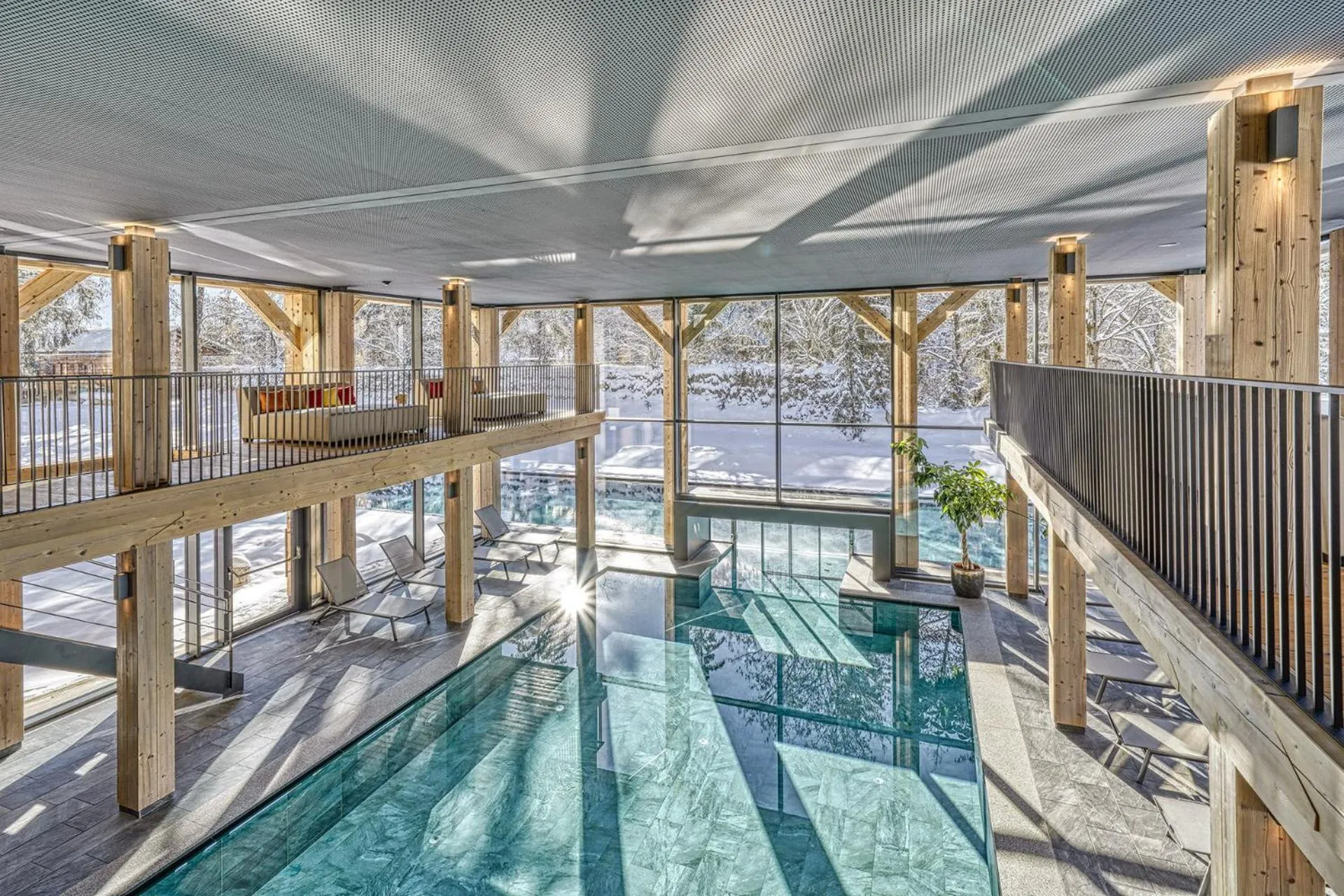 Open Air Bath in Hotel Pustertalerhof