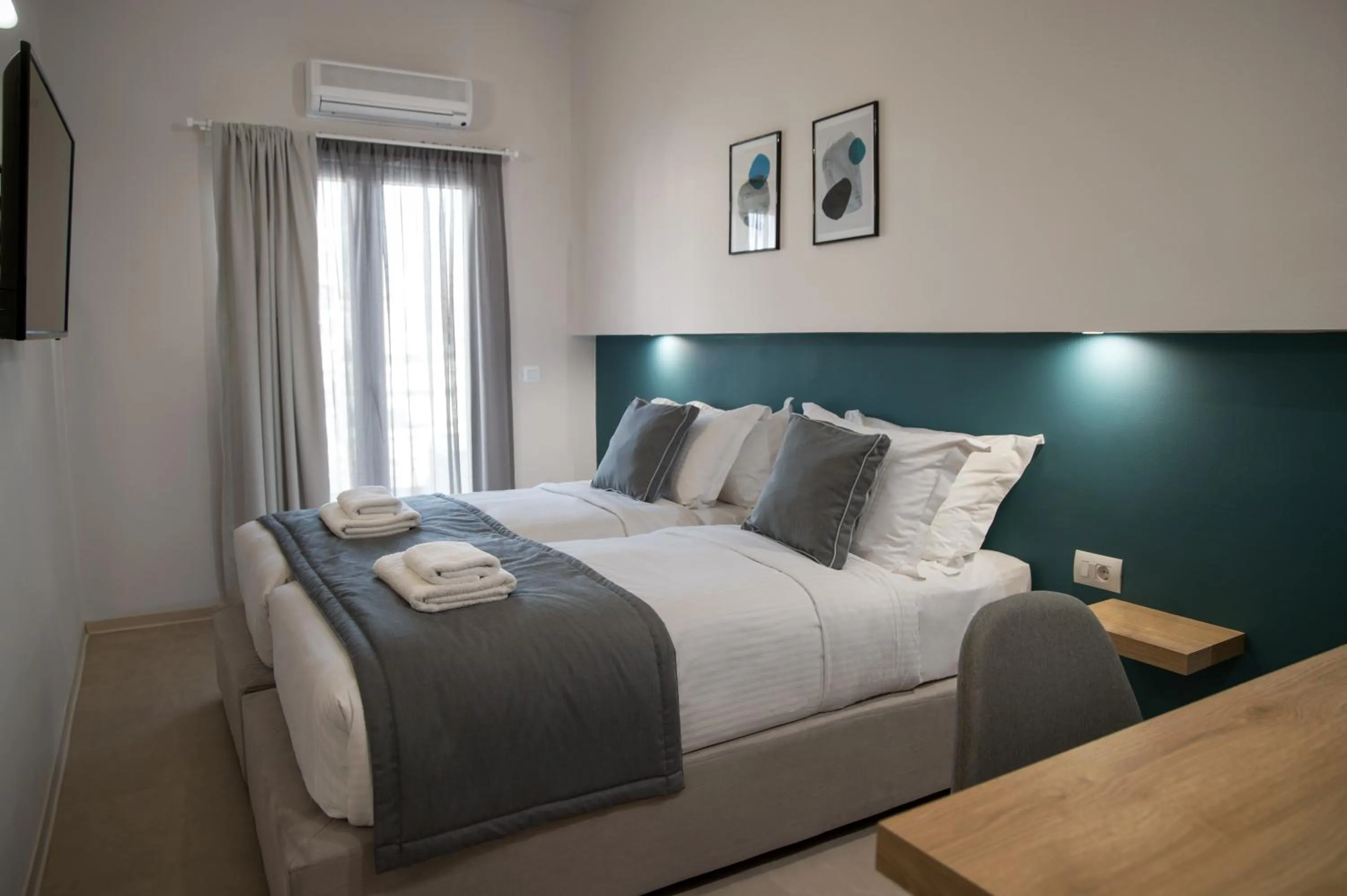 Bed in The Convo Athens Riviera