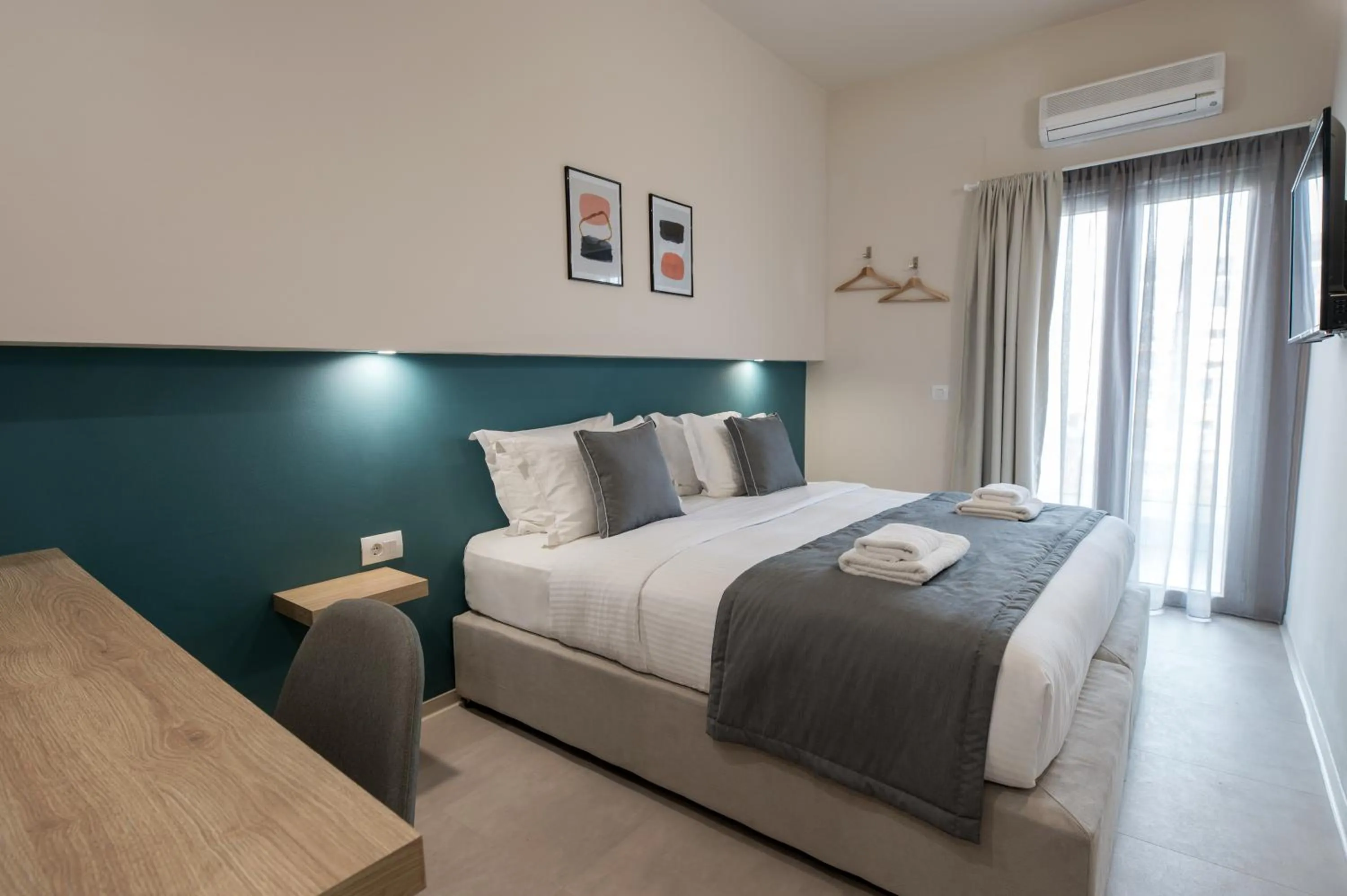 Bed in The Convo Athens Riviera