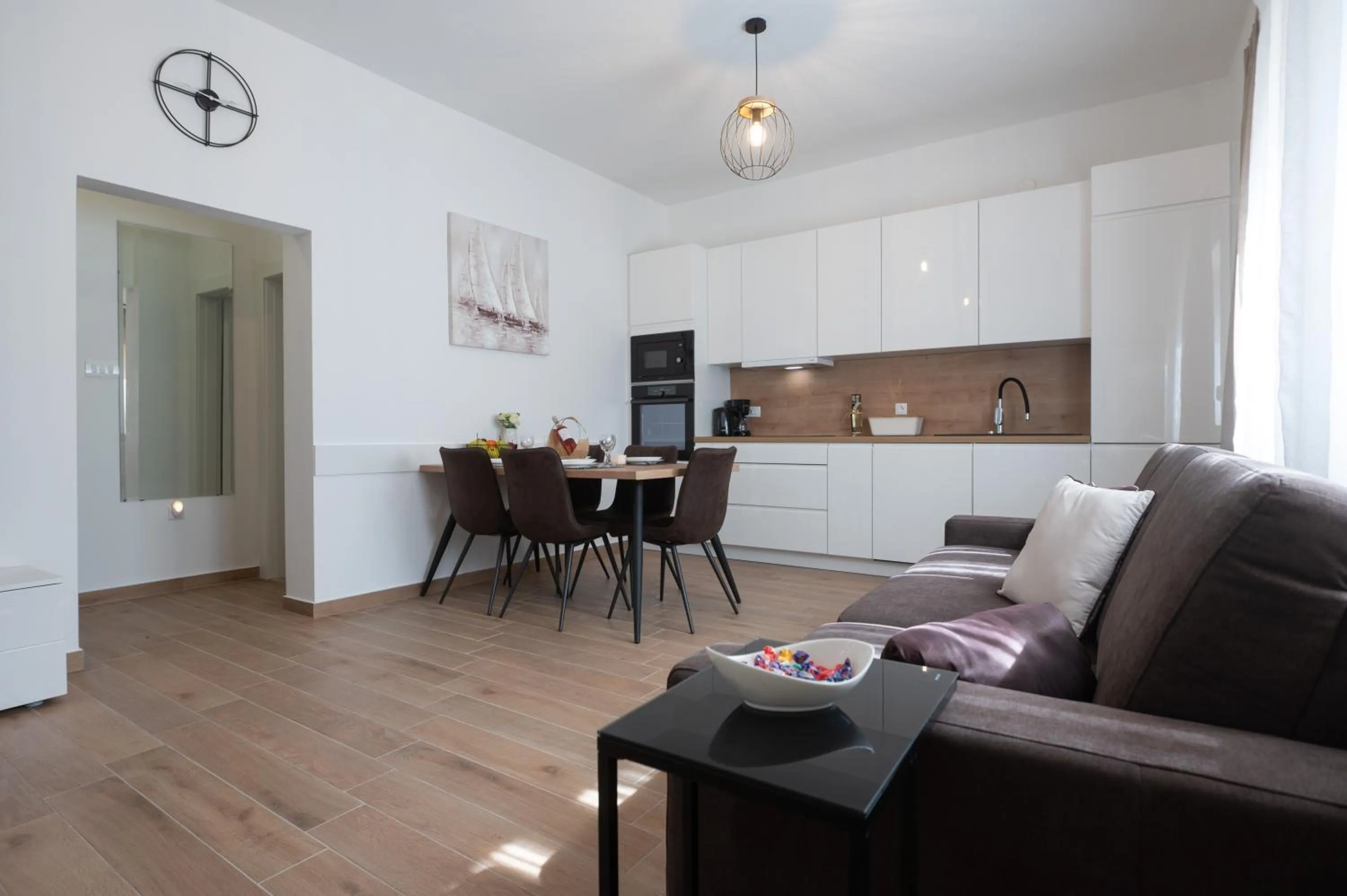 Kitchen or kitchenette in Apartments Batur