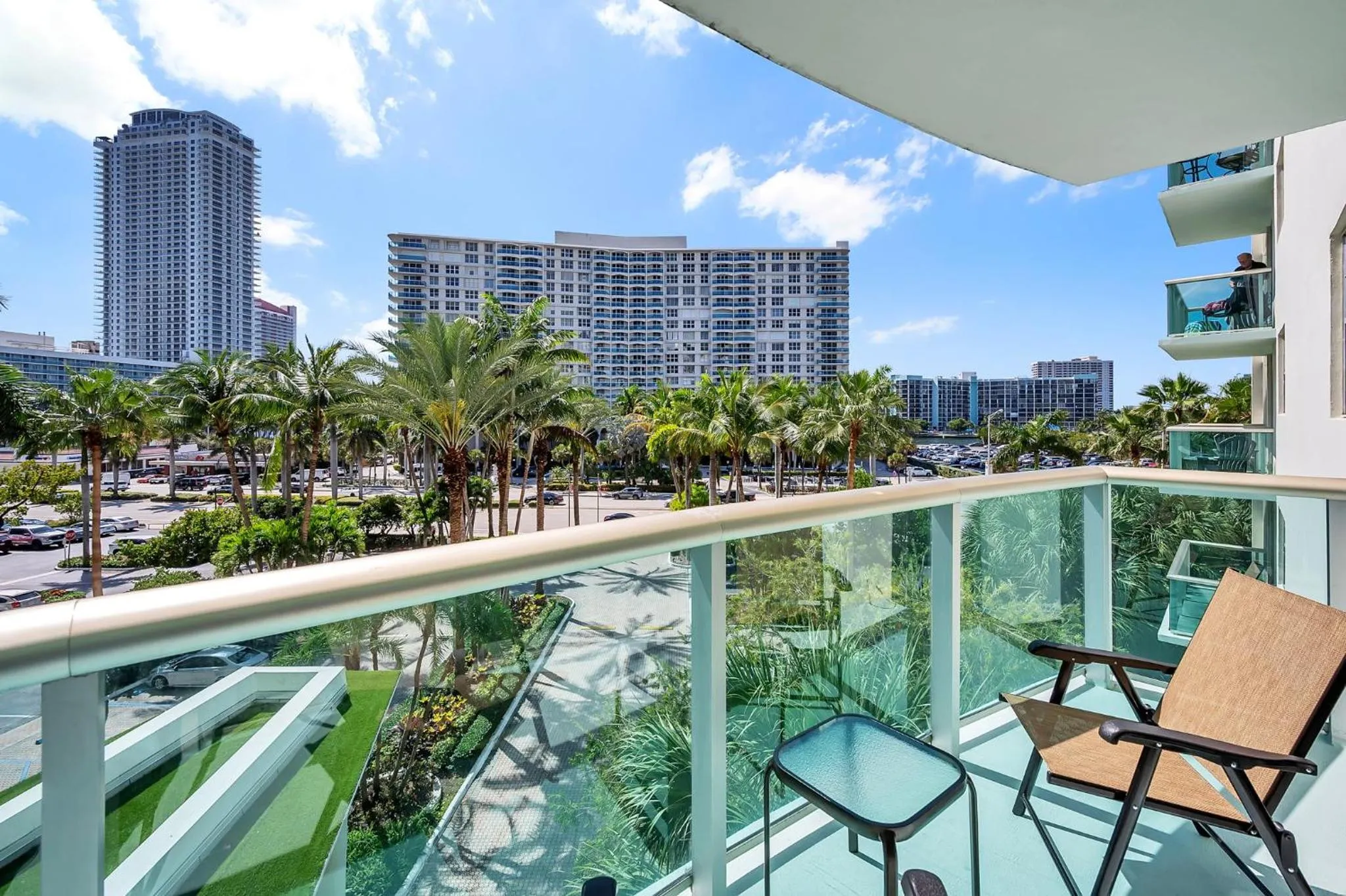 Balcony/Terrace in The Tides Apartments on the beach