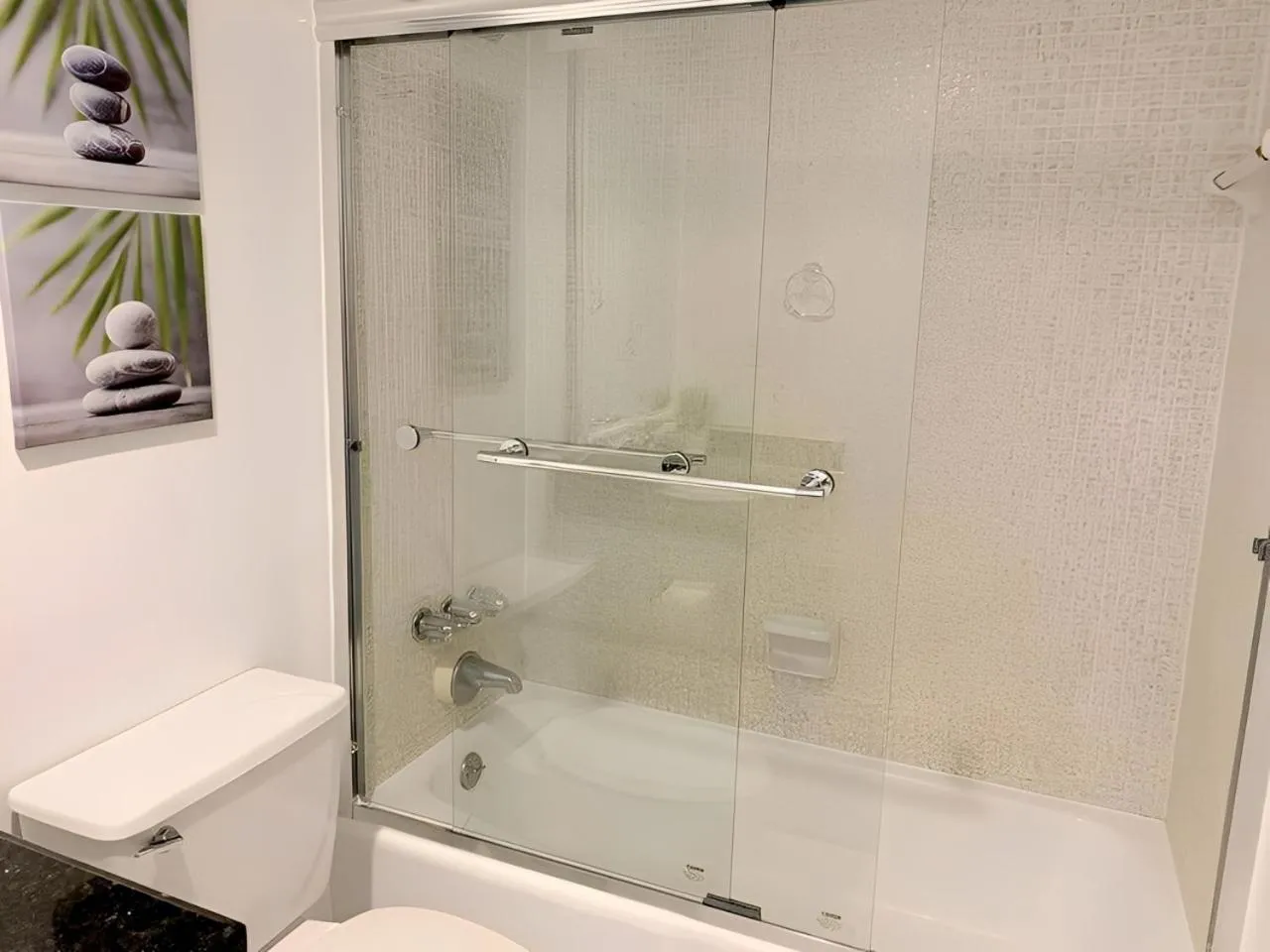 Bathroom in The Tides Apartments on the beach