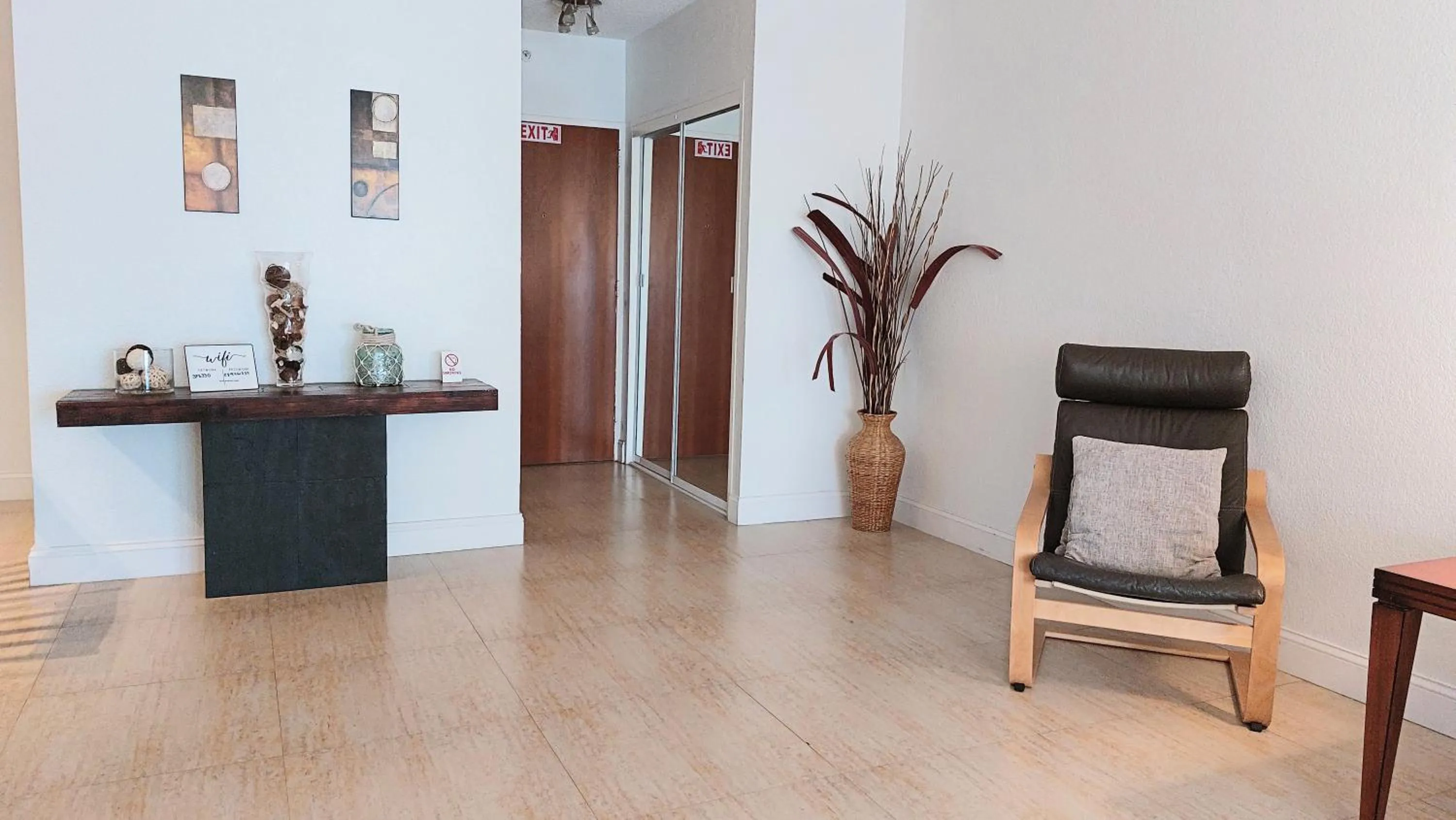 Living room in The Tides Apartments on the beach