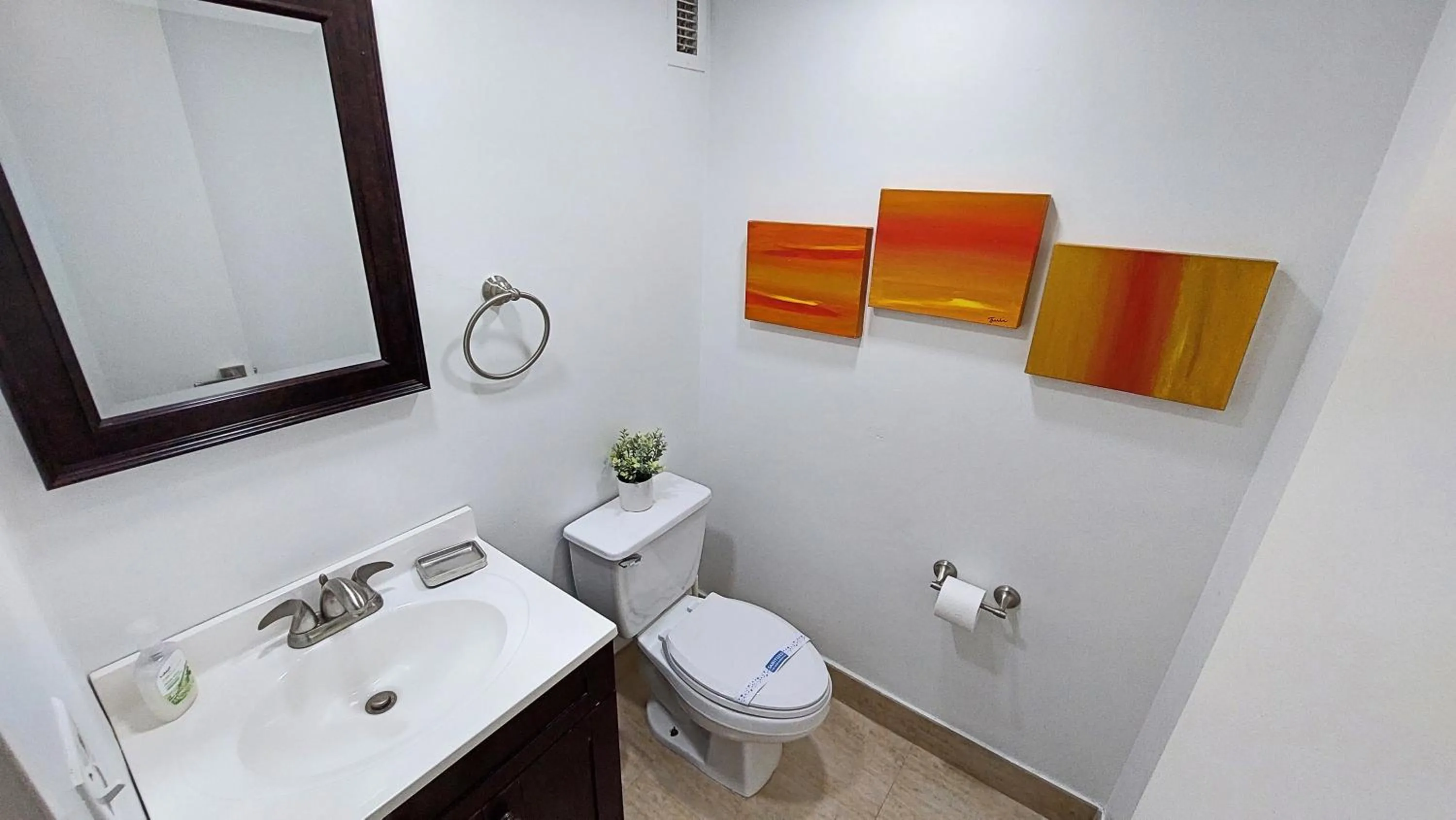 Bathroom in The Tides Apartments on the beach