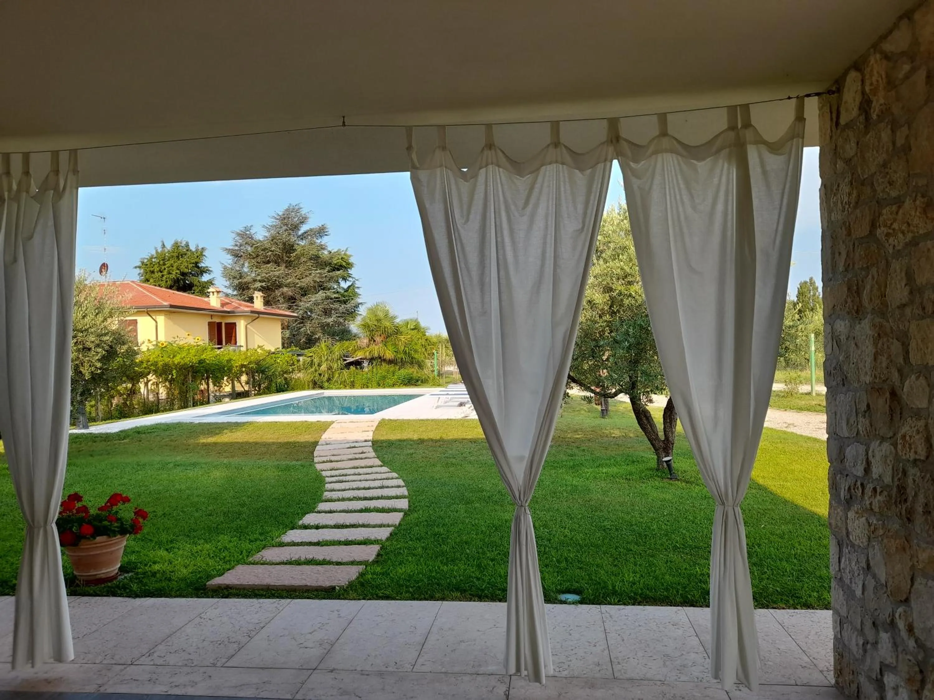 Garden view in B&B I Tre Olivi