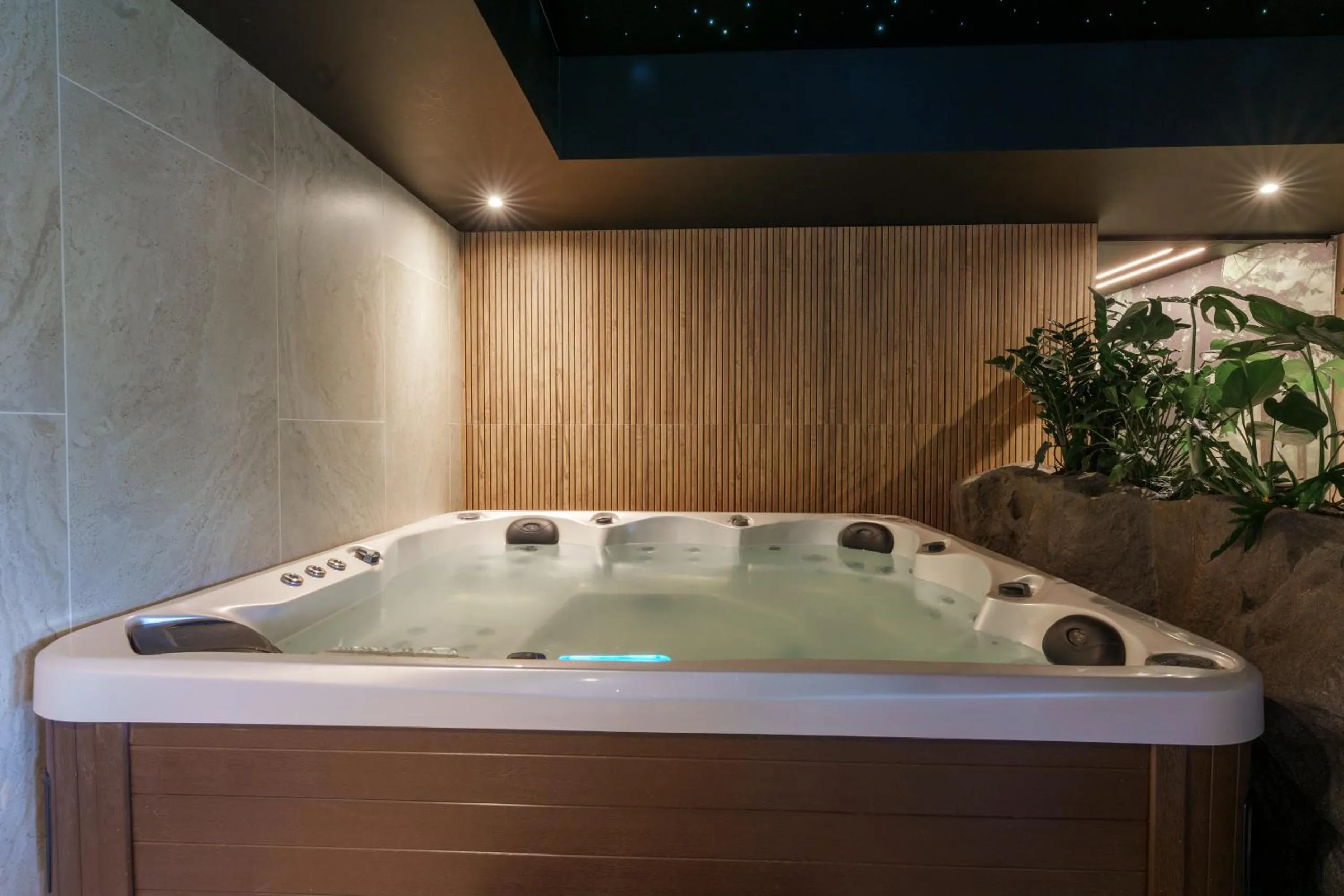 Hot Tub in Hotel Le Mont Medical & SPA