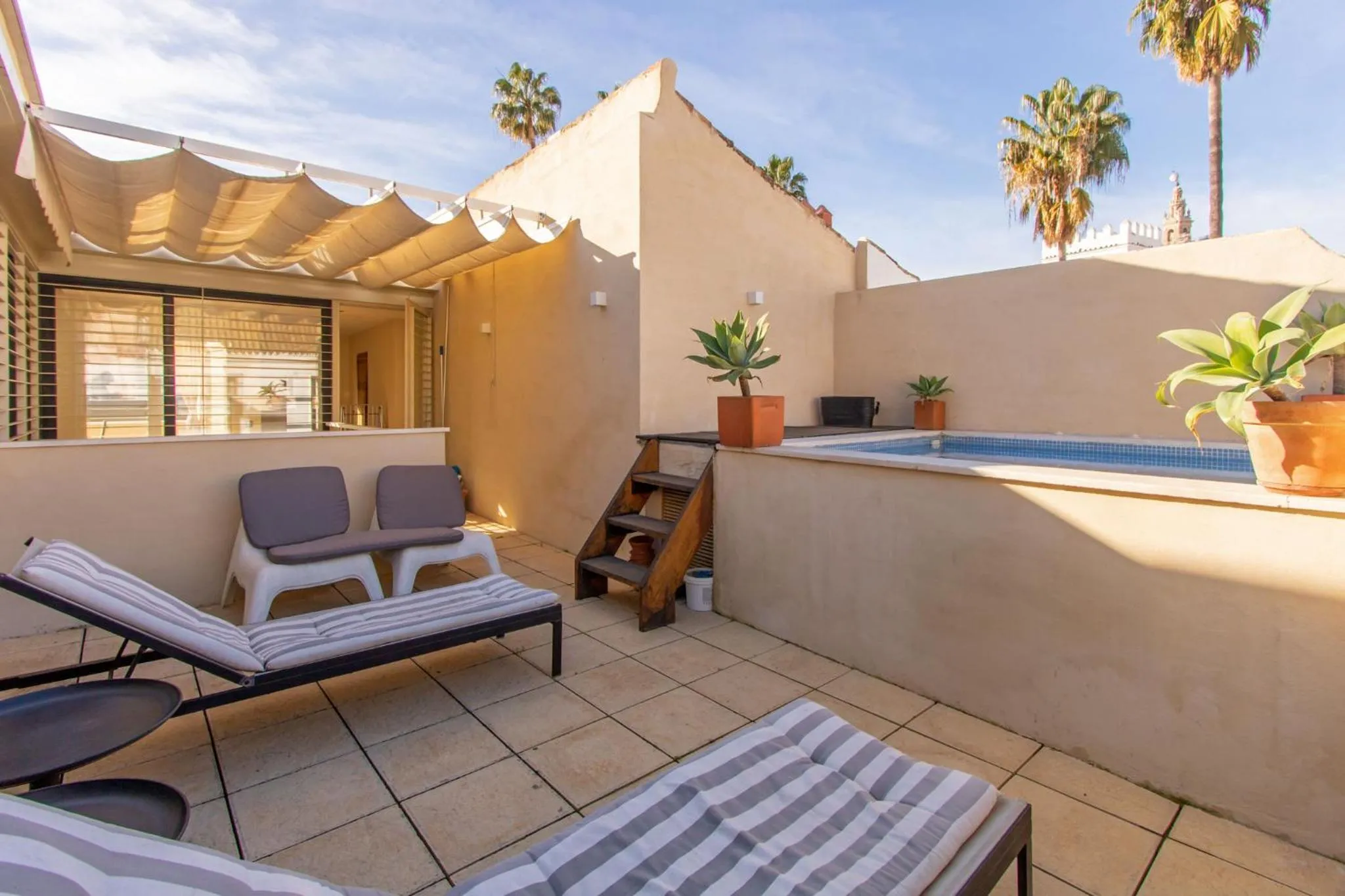 Balcony/Terrace in Alcazar Pool Villa by Valcambre