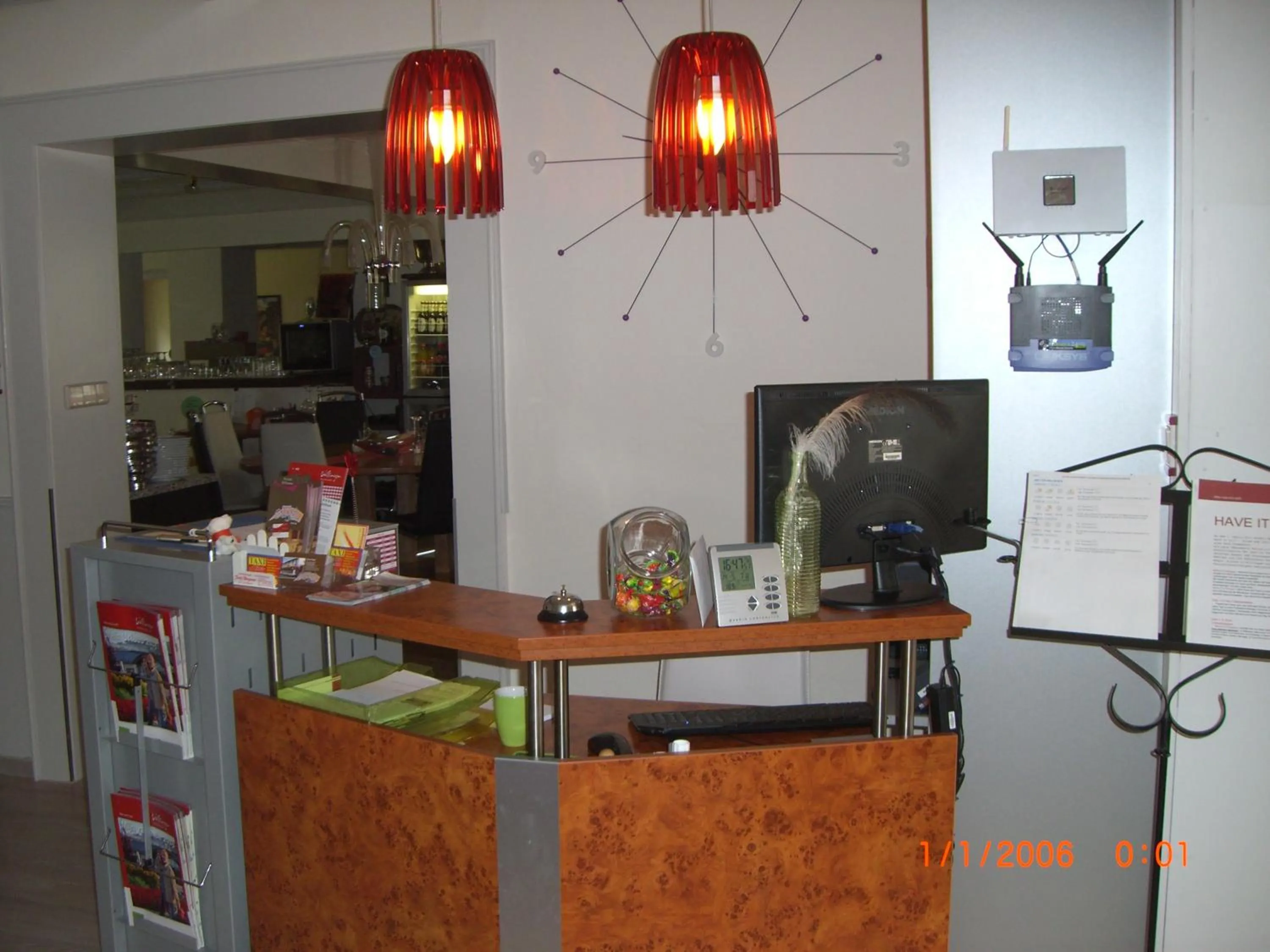 Lobby or reception in Hotel Garni Elegant