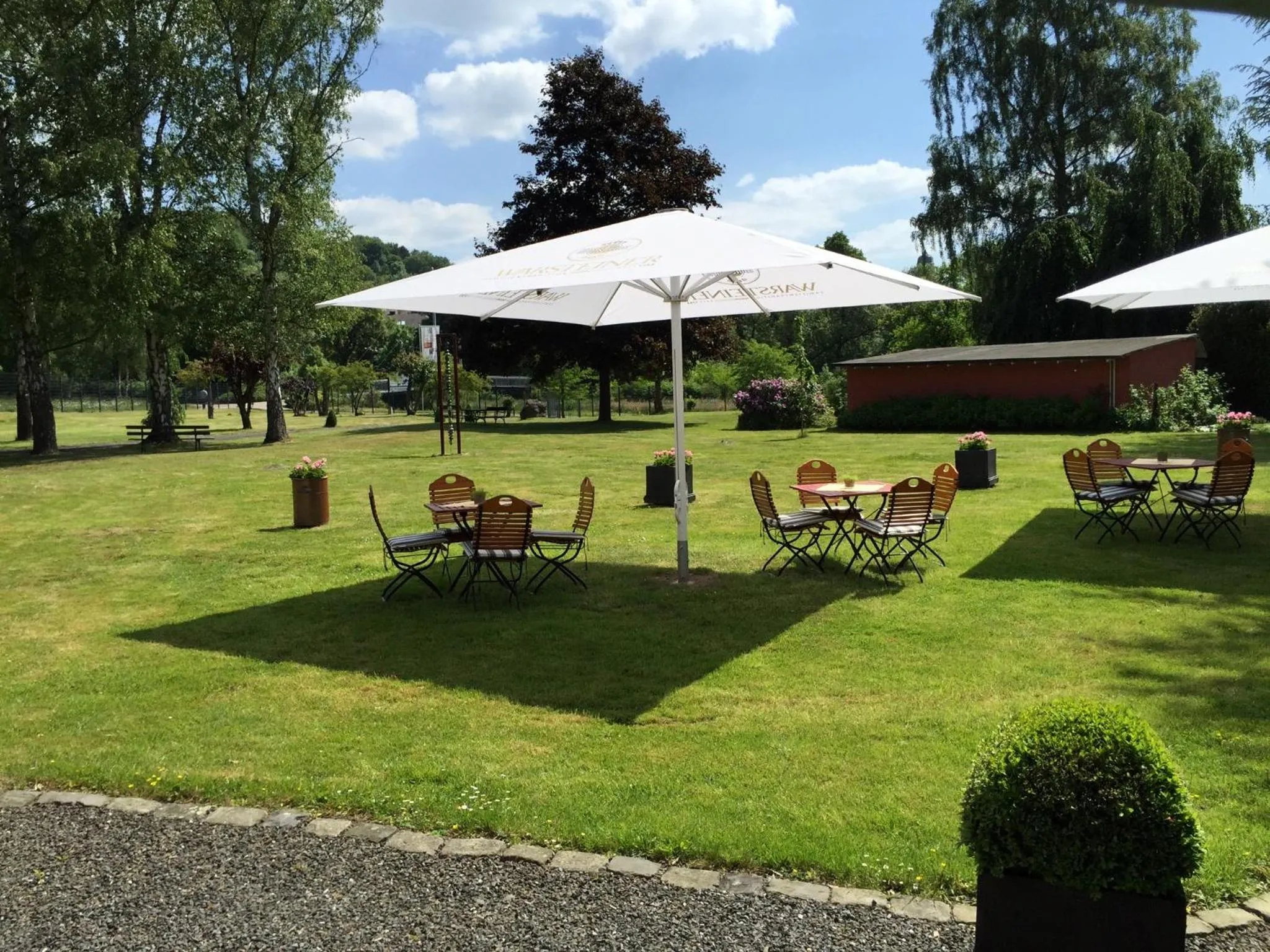 Garden in Hotel Menge "An der Schlacht"