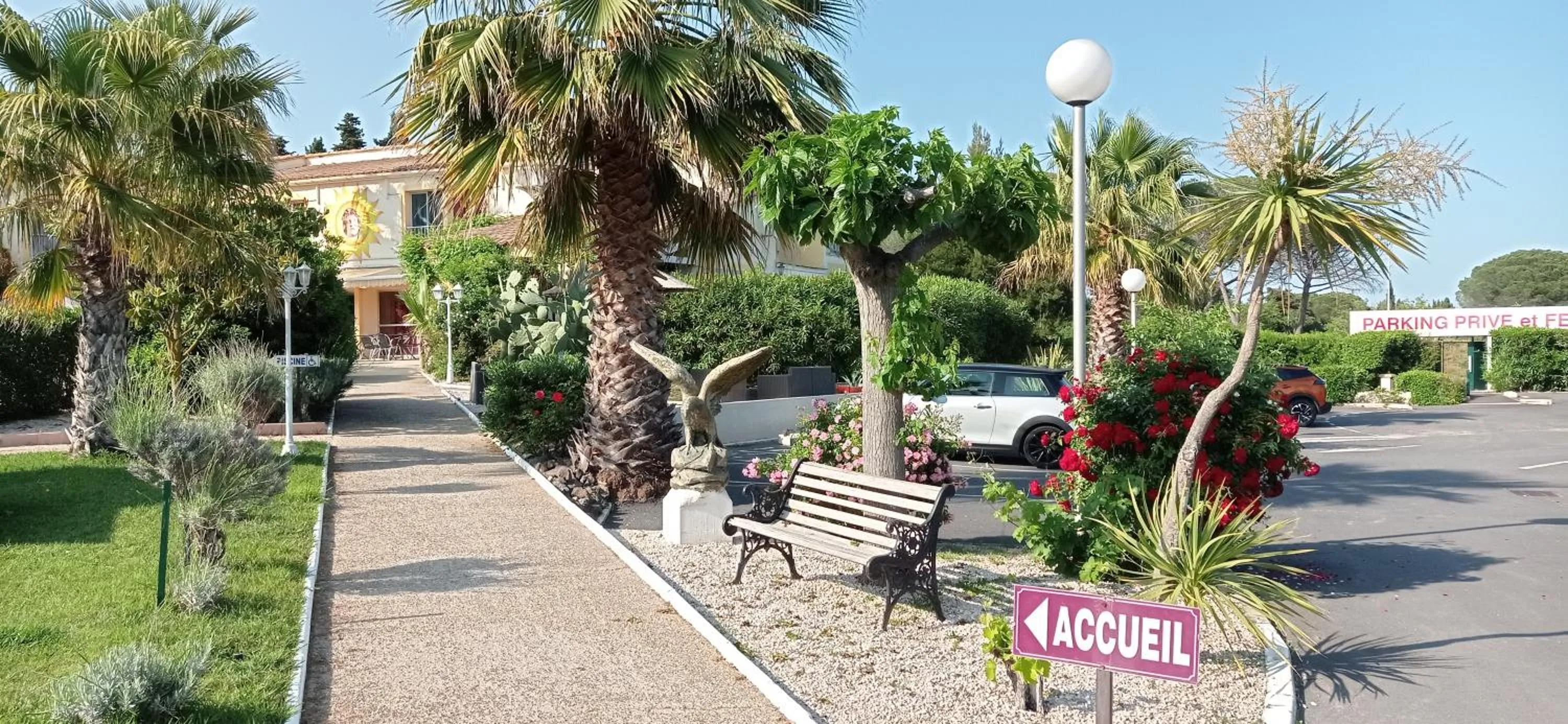 Garden in Brit Hotel Confort Hélios Agde