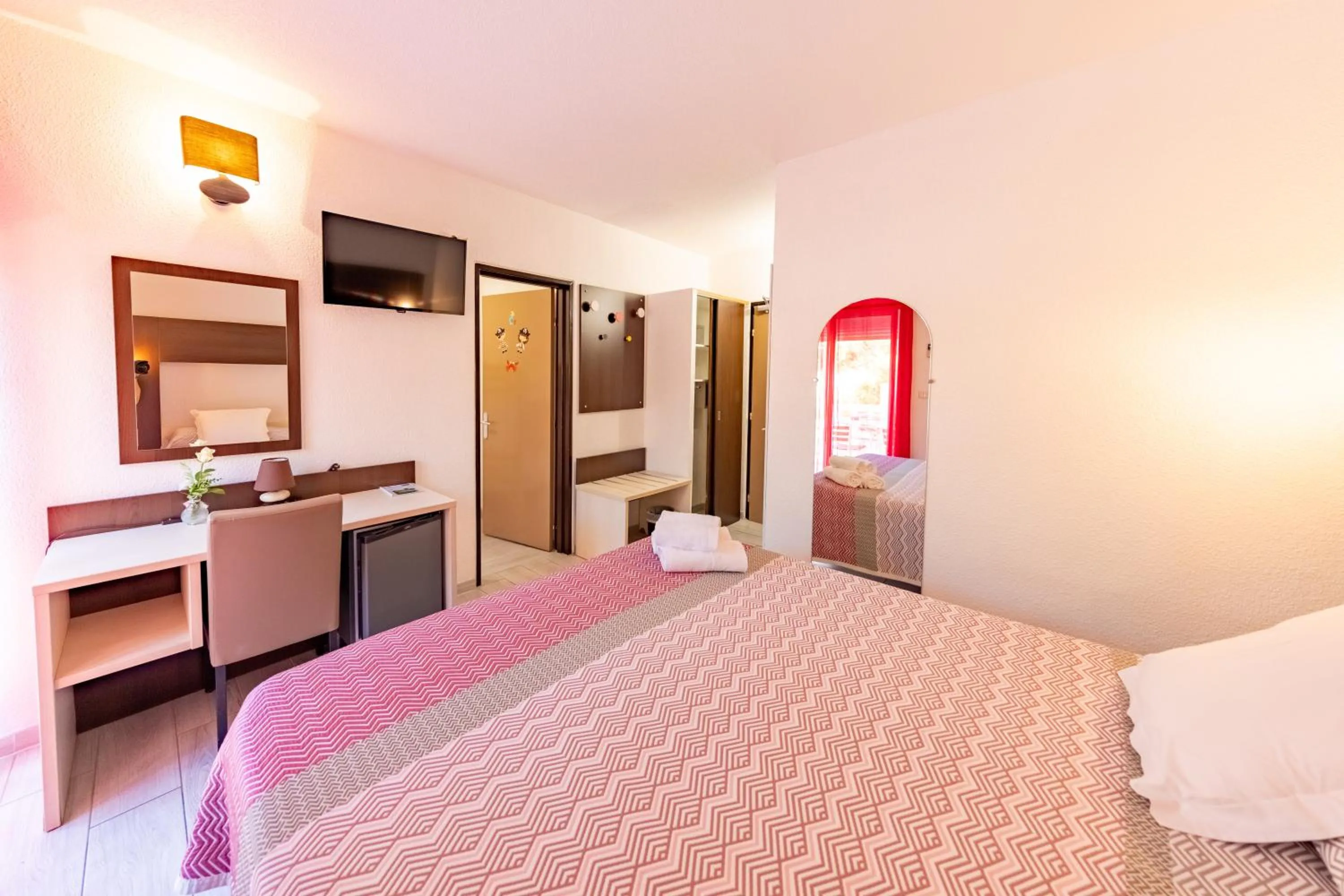 Photo of the whole room, Bed in Brit Hotel Confort Hélios Agde