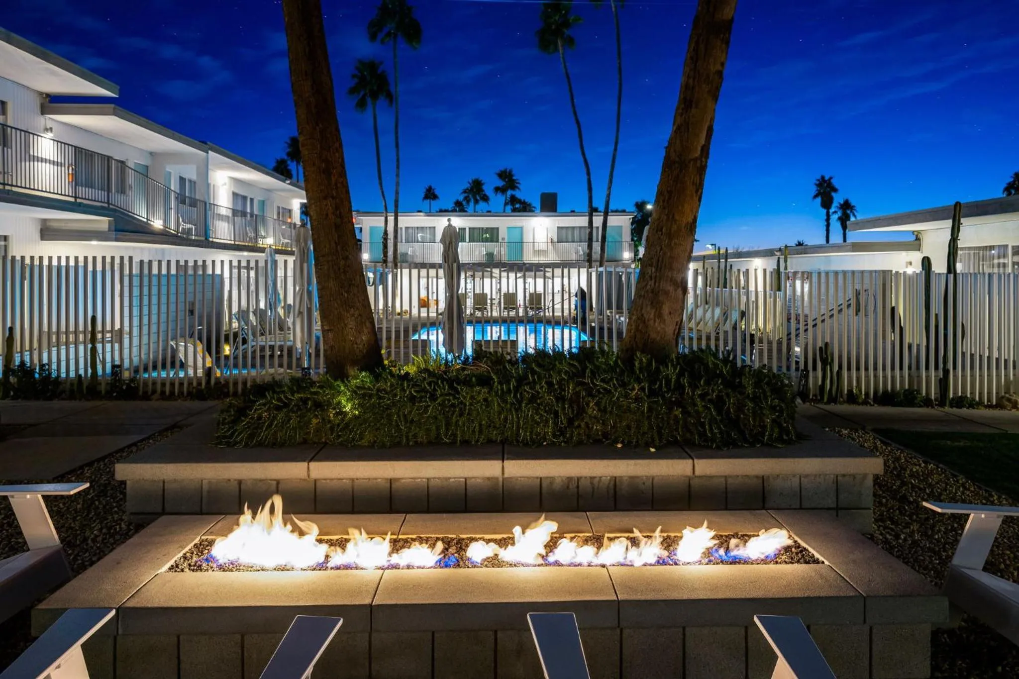 Night in The Skylark, a Palm Springs Hotel