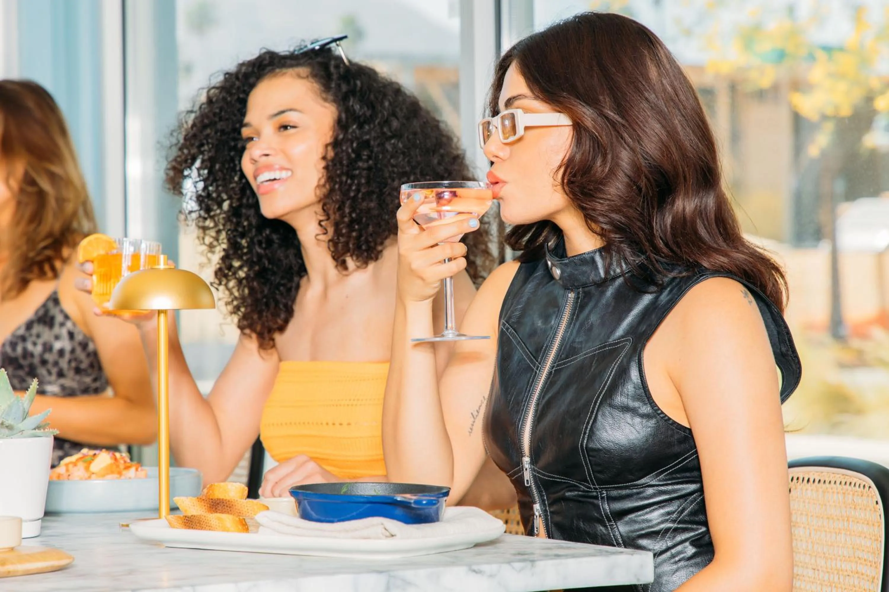 Food and drinks in The Skylark, a Palm Springs Hotel