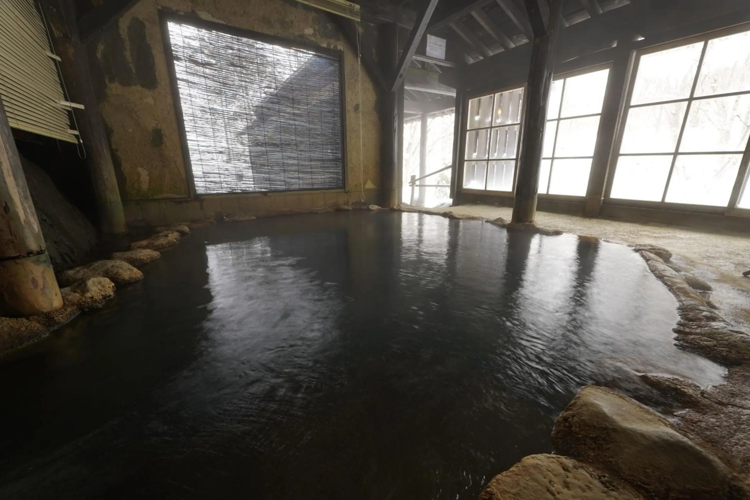 Hot Spring Bath in Mori no RyoTei Mount Bandai