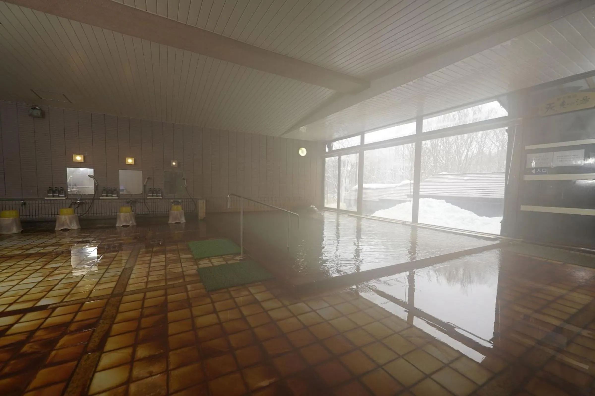 Hot Spring Bath in Mori no RyoTei Mount Bandai