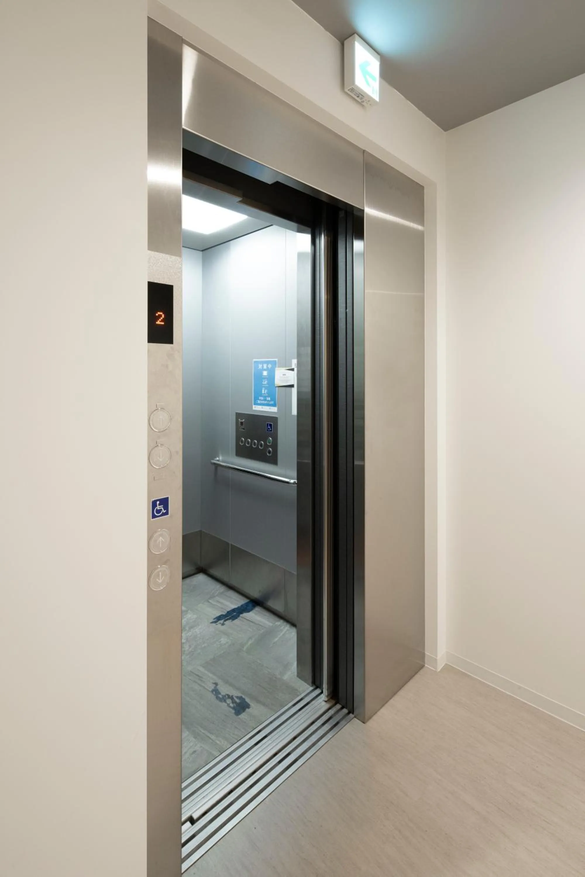 elevator in Iwatoyama Hostel