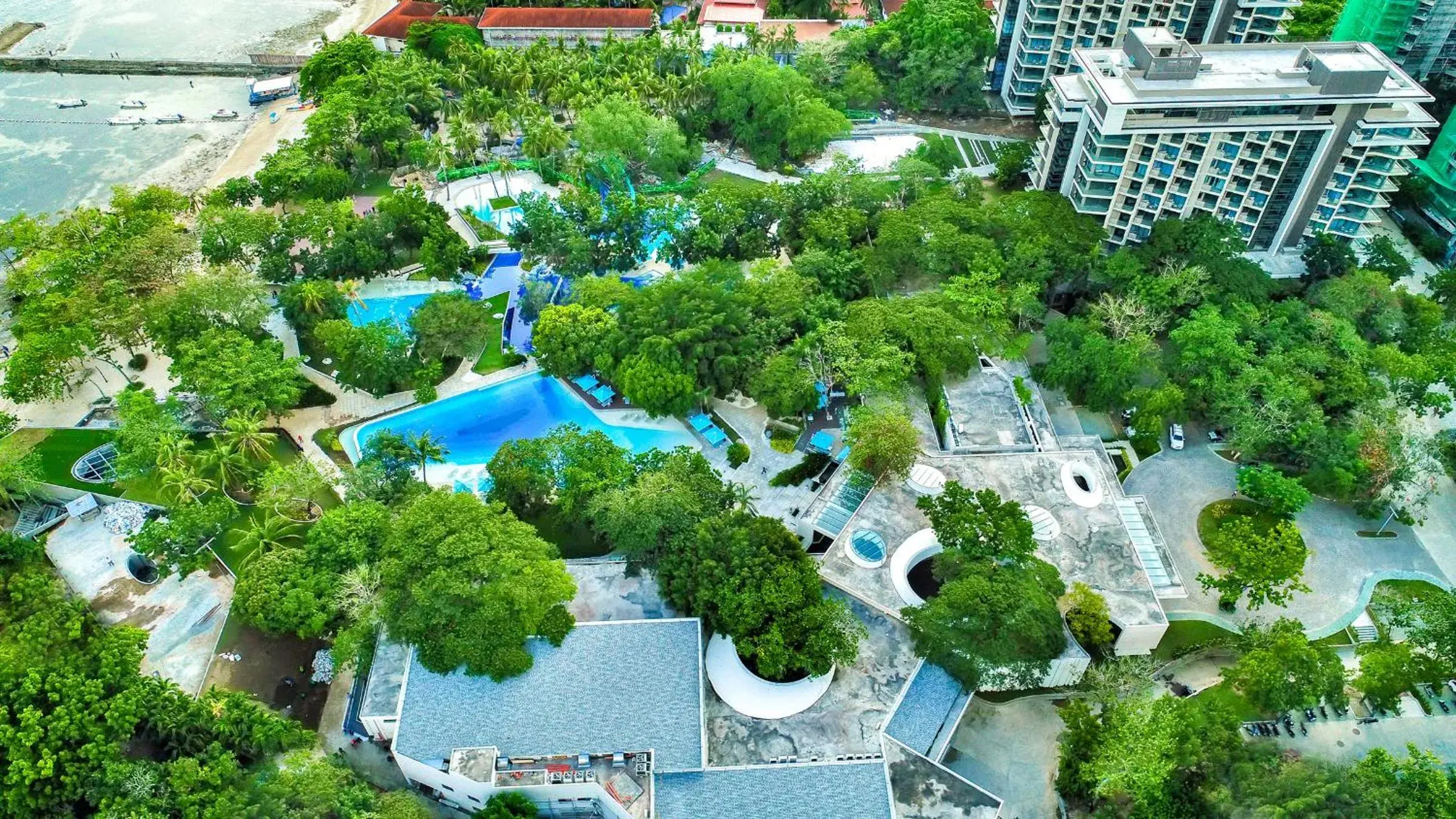 Bird's eye view in Tambuli Seaside Resort and Spa Bird's eye view in Tambuli Seaside Resort and Spa