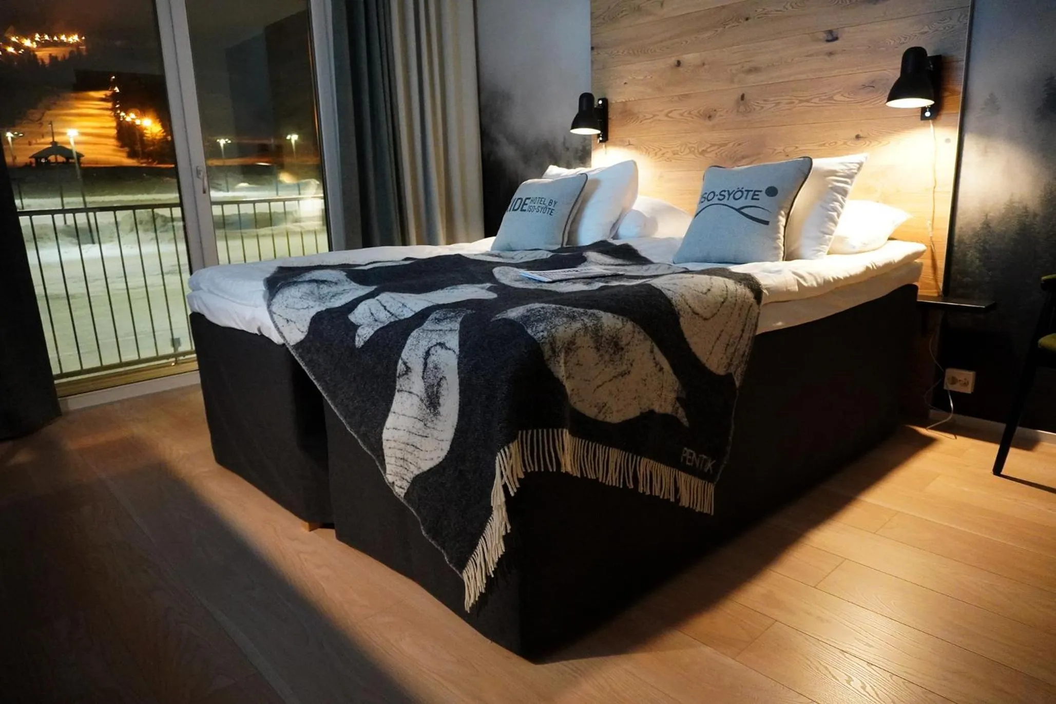 Bed in KIDE hotel by Iso-Syöte