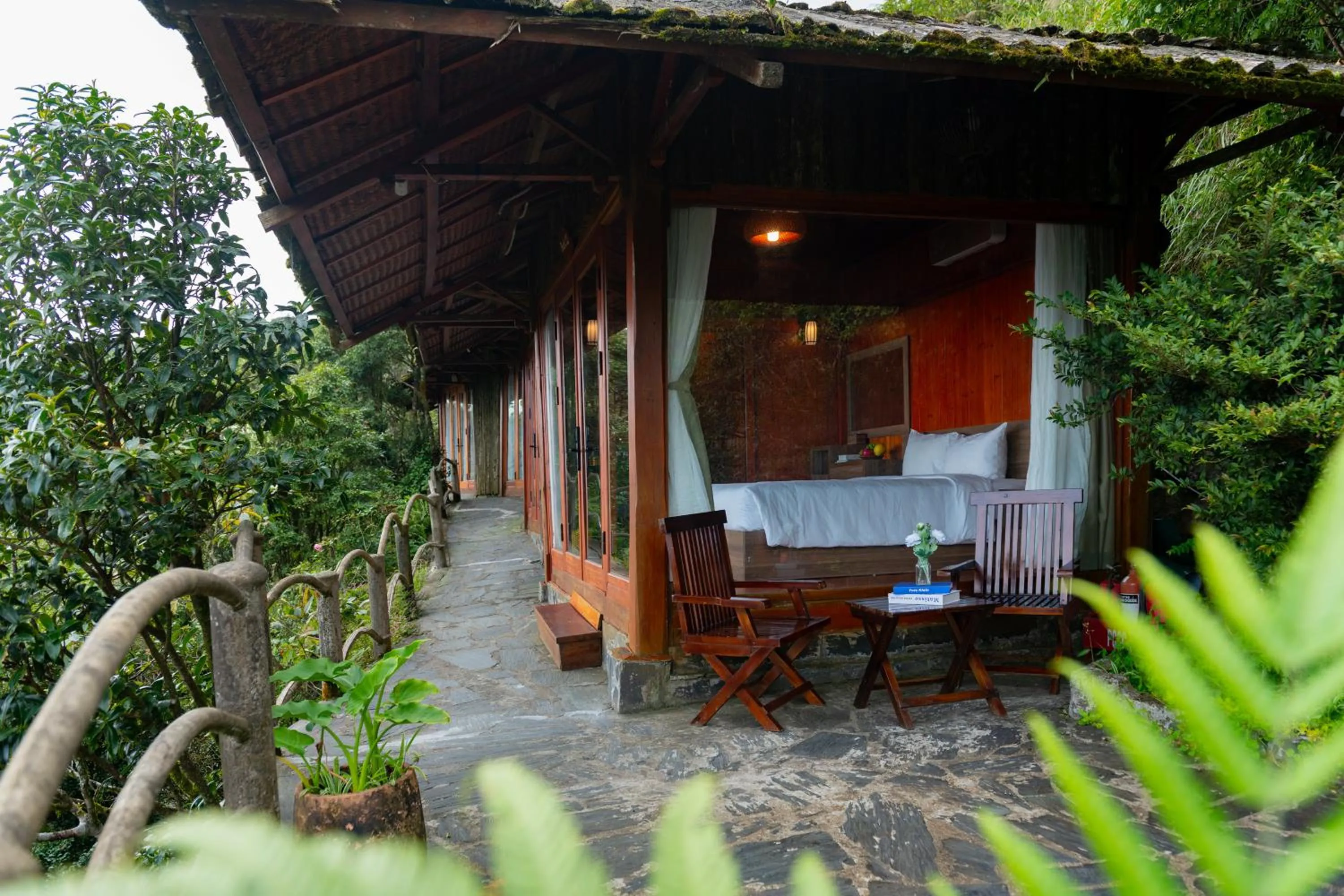 Balcony/Terrace in Heaven Gate O Quy Ho Hotel Sapa