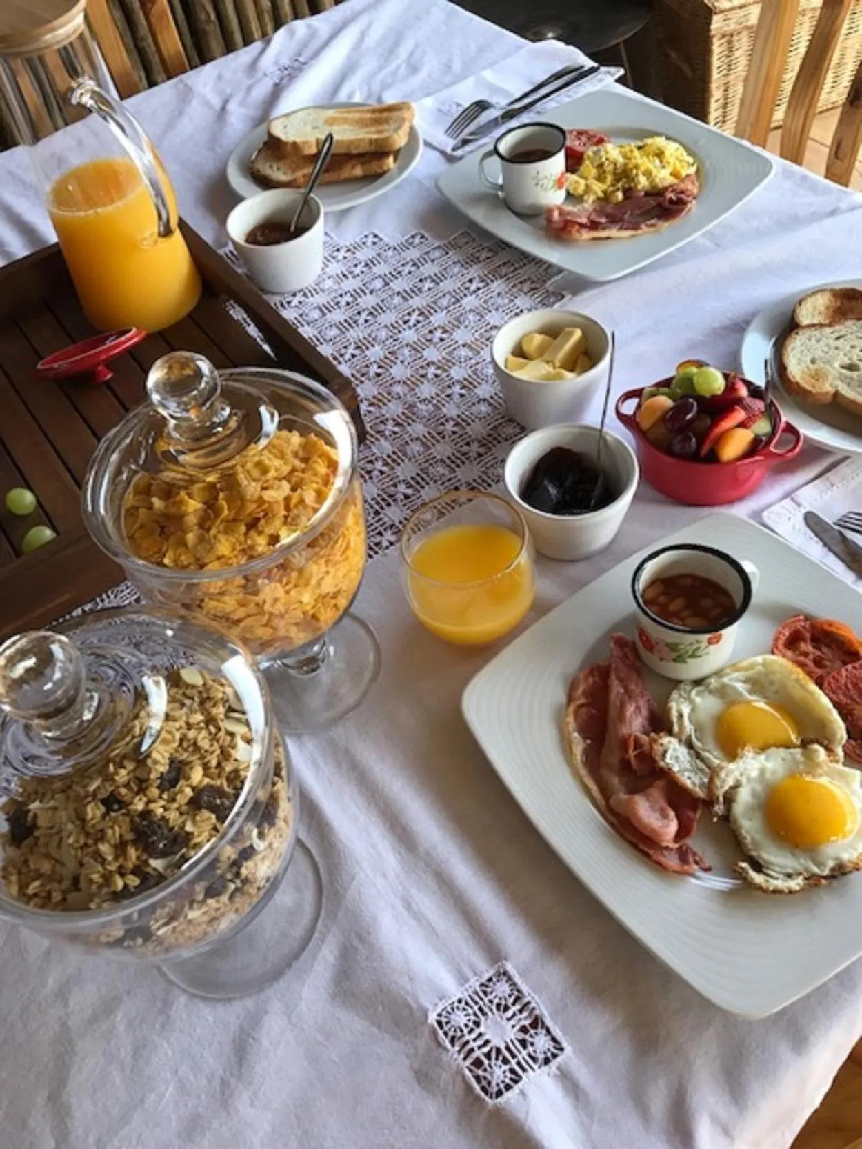 Breakfast in Ukuthula Bush Lodge