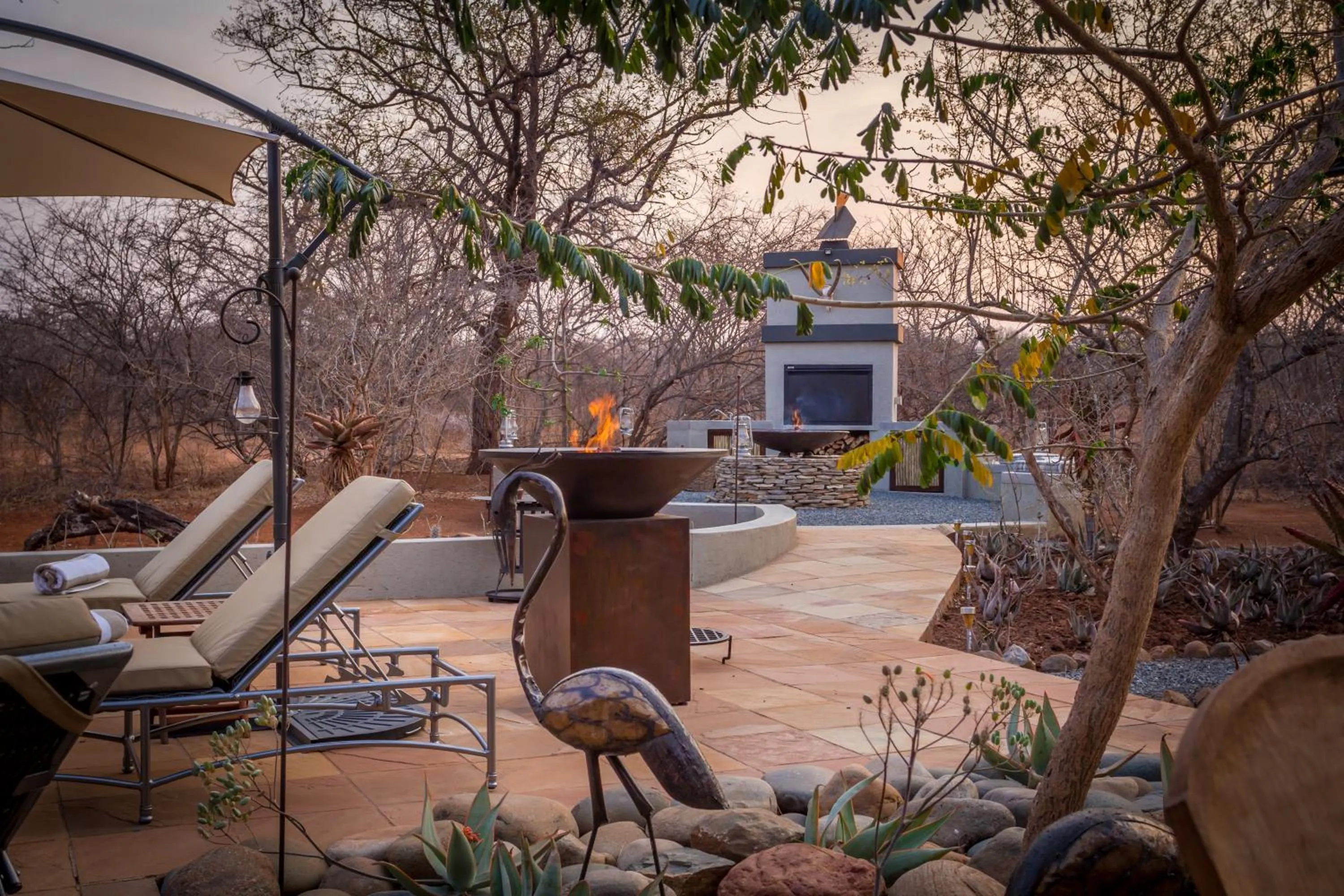 Garden in Ukuthula Bush Lodge