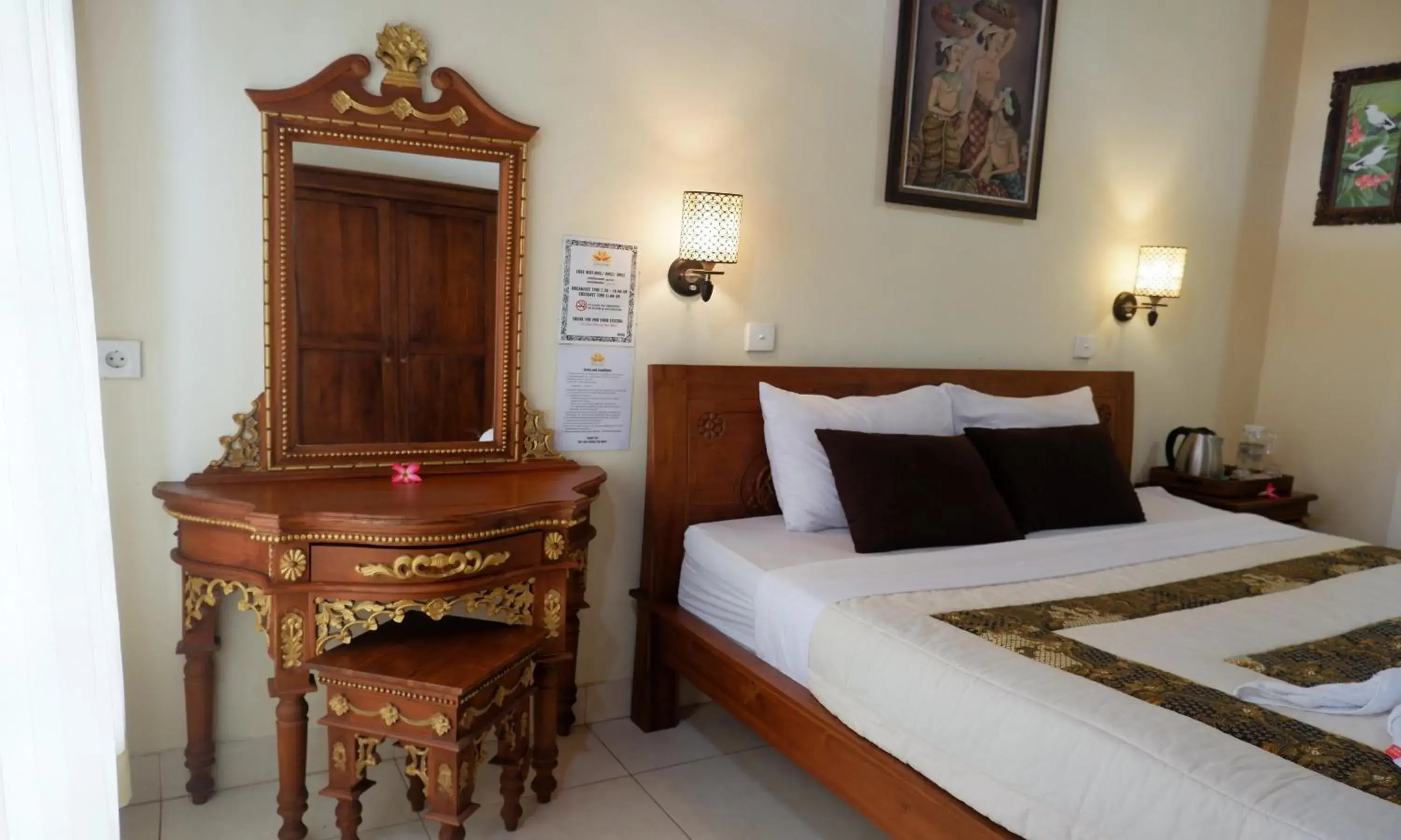 Bed in Danasari Homestay