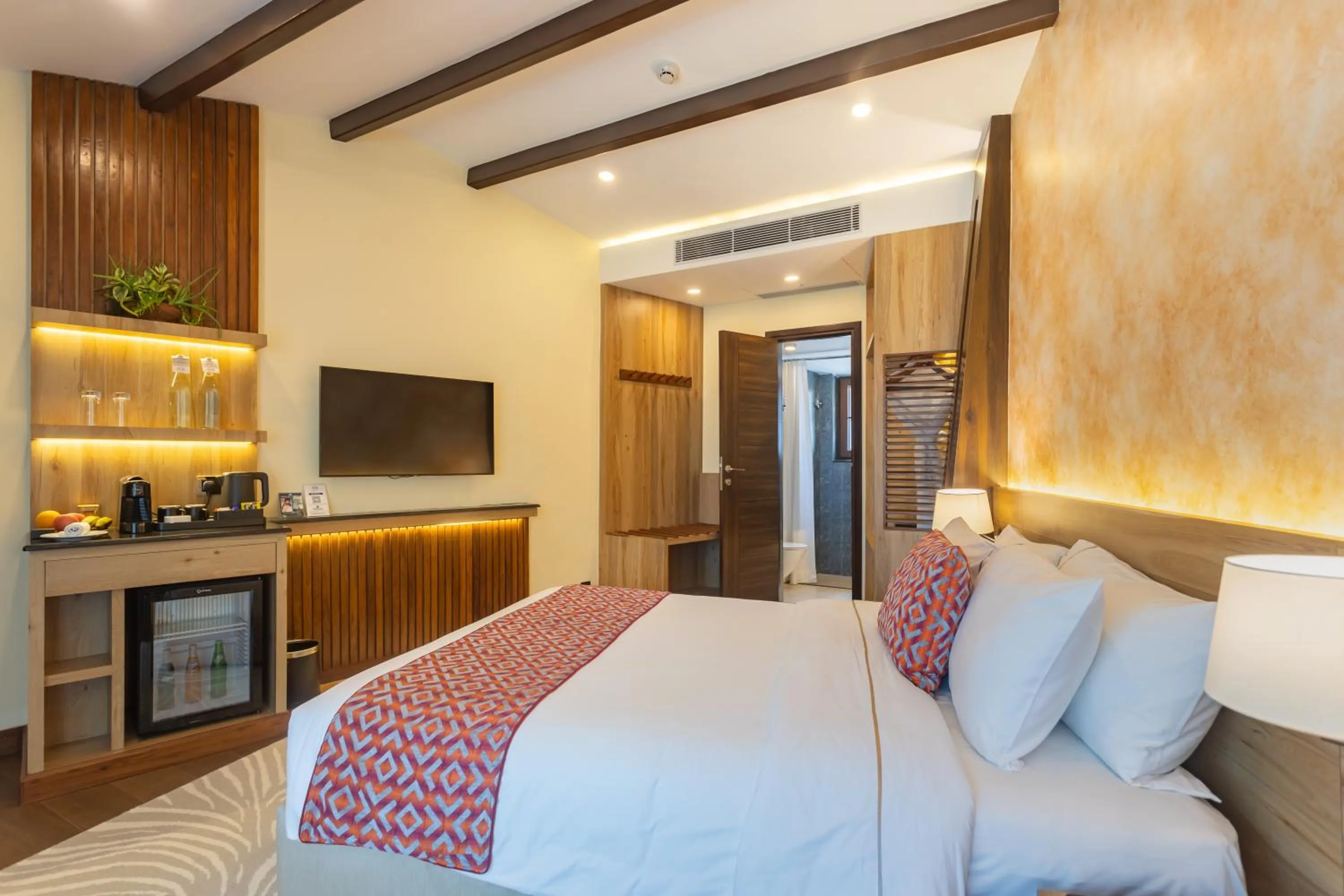 Bed in Fish Tail Lodge