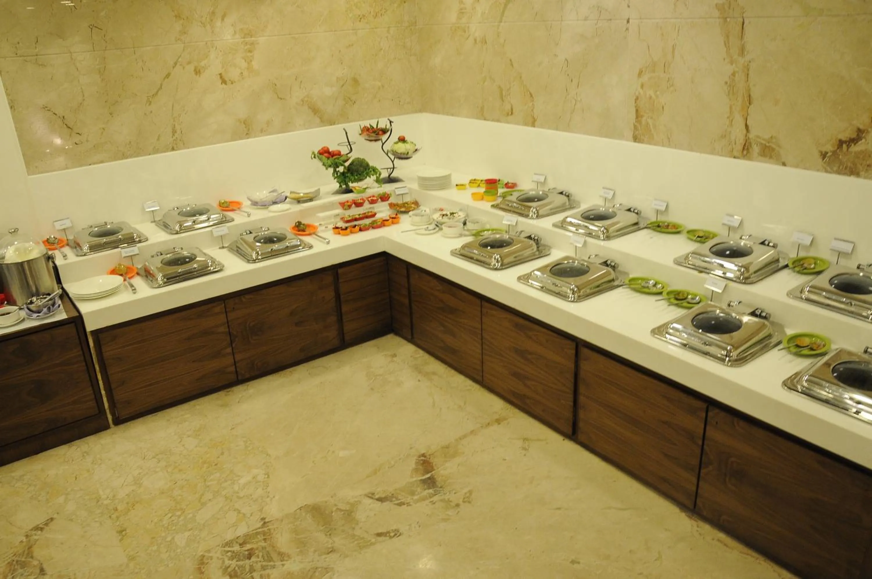 Buffet breakfast in La Woods Hotel