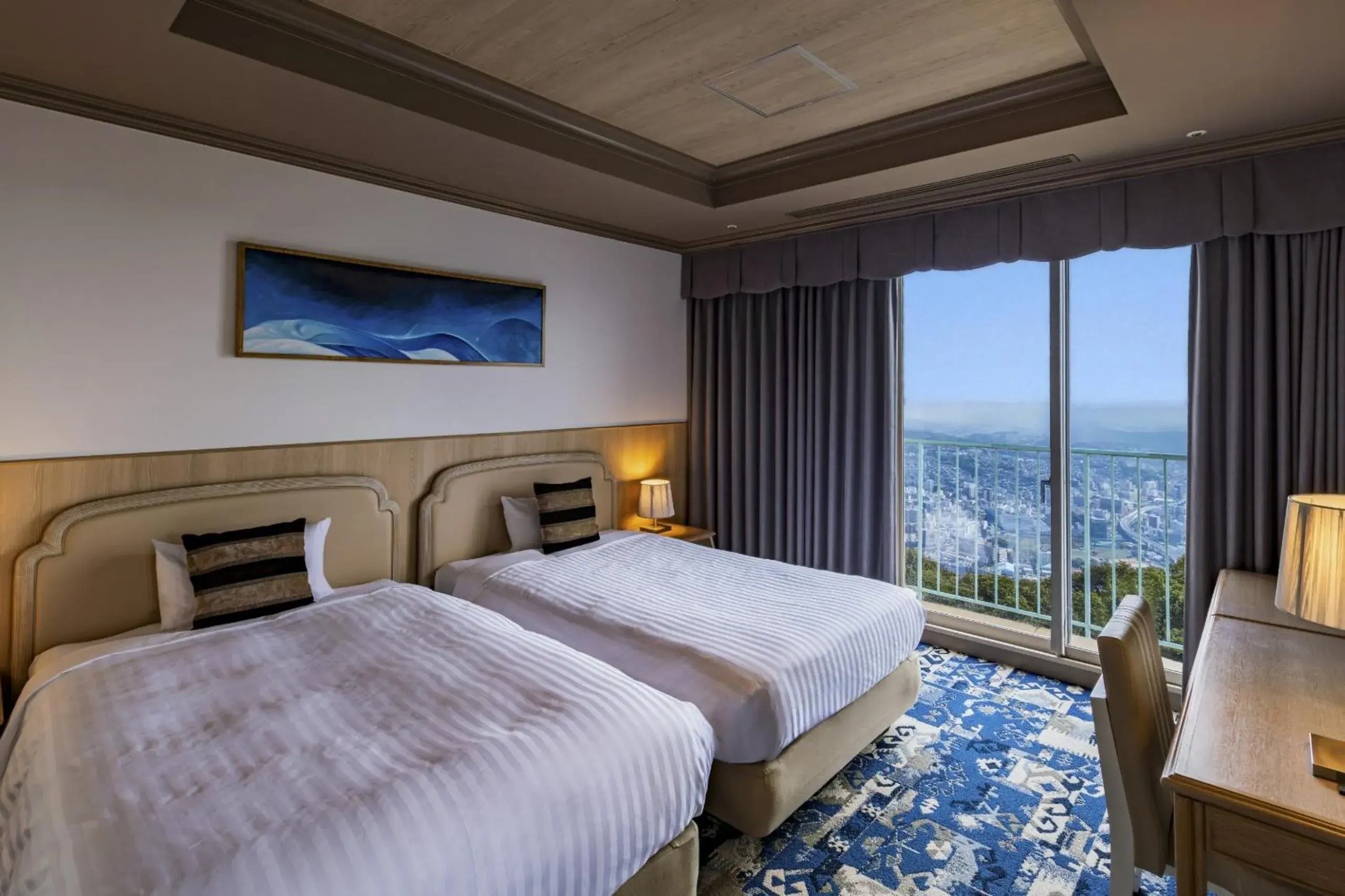 Bed in Yumihari-no-Oka Hotel Bed in Yumihari-no-Oka Hotel