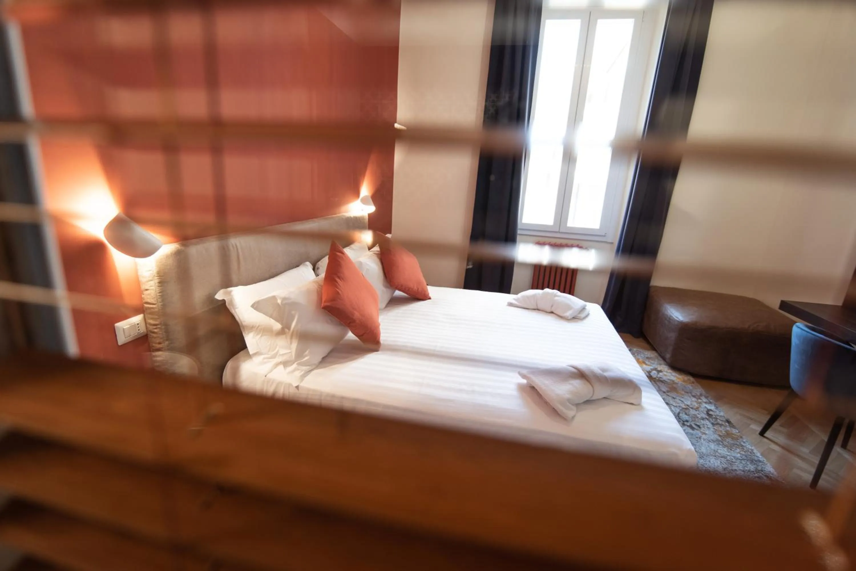 Decorative detail, Bed in BEIGE ET BLE' GuestHouse
