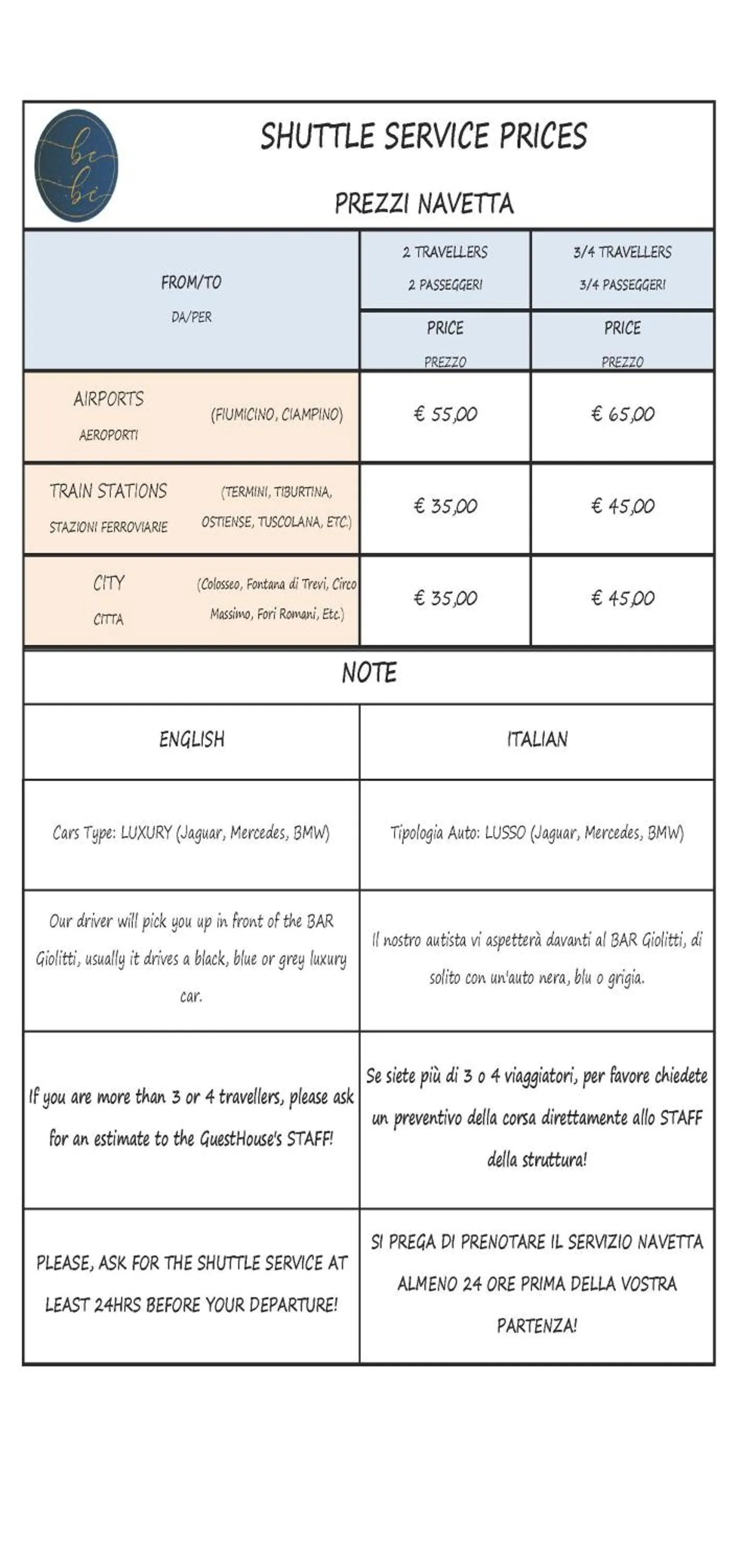 Text overlay in BEIGE ET BLE' GuestHouse