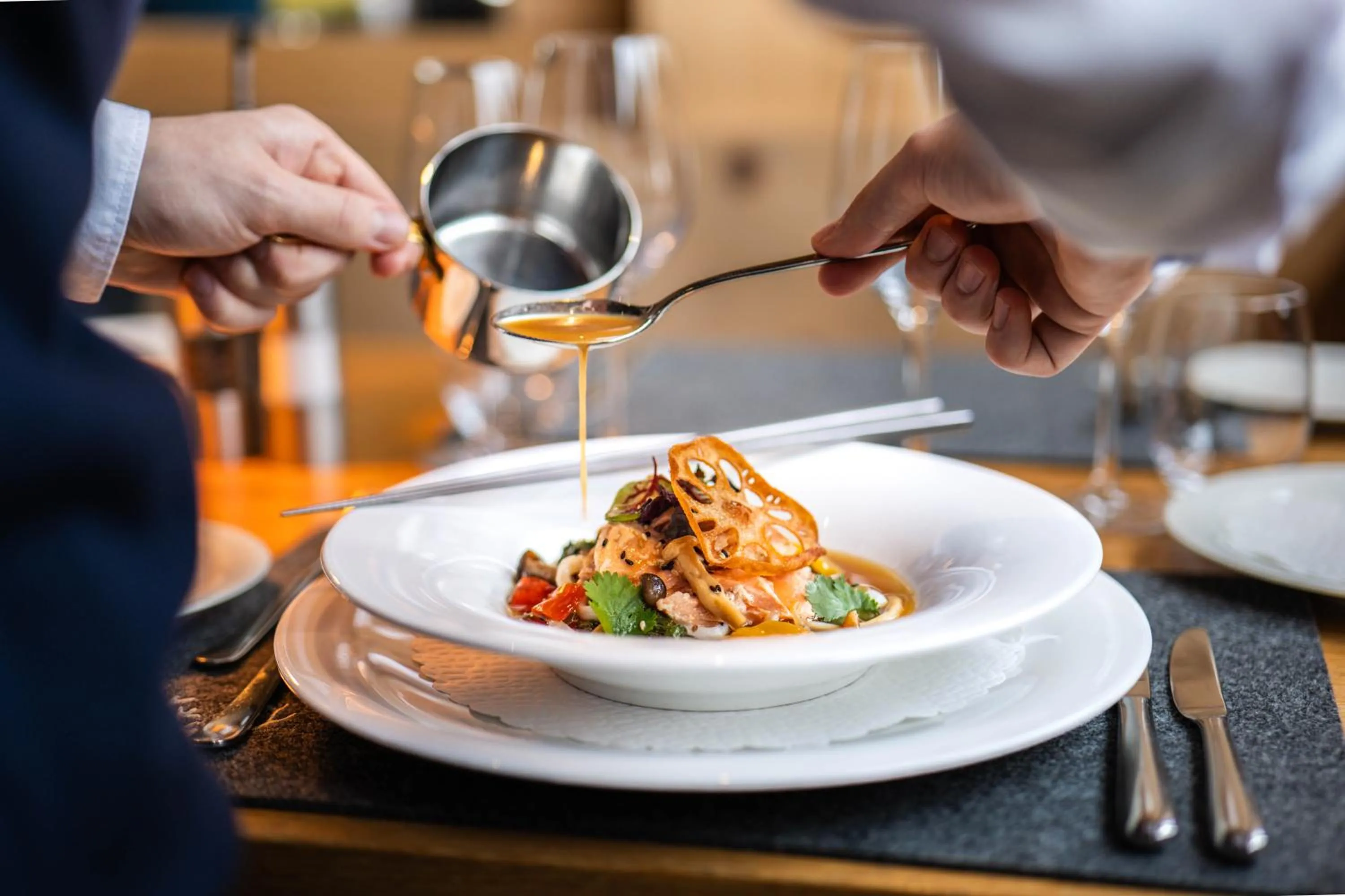 Restaurant/places to eat in Hotel Spitzhorn Superieur